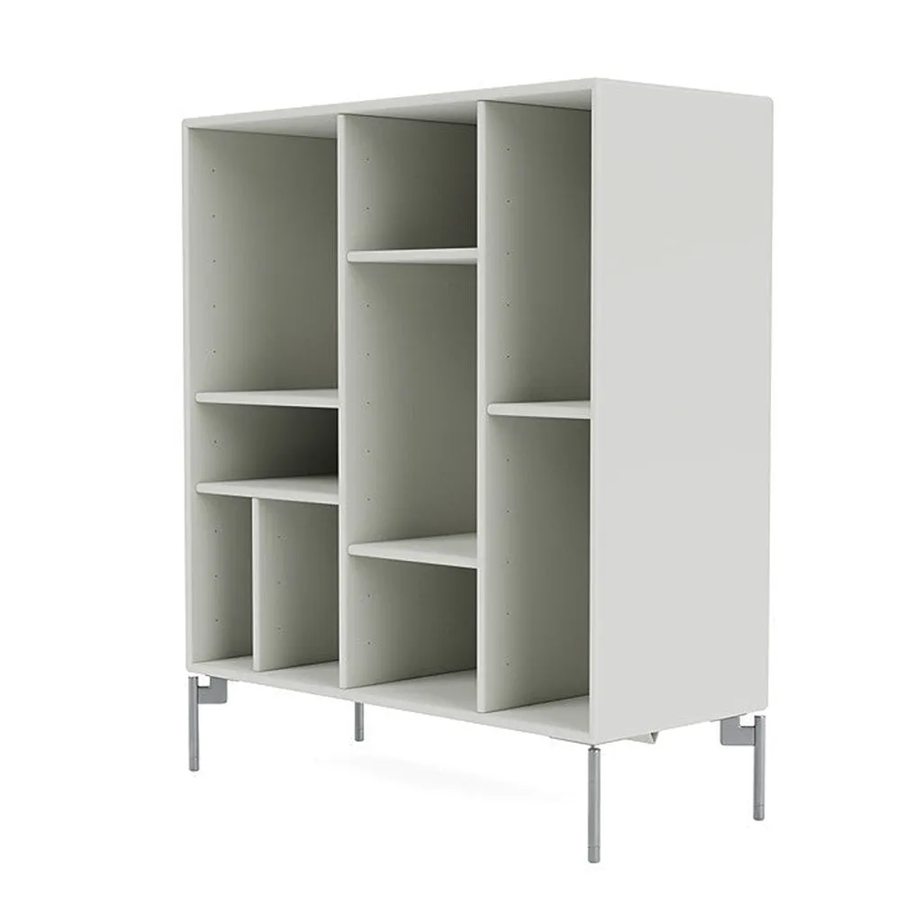 Montana Compile Decorative Shelf With Legs, Nordic/Matt Chrome