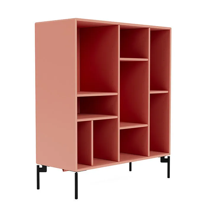 Montana Compile Decorative Shelf With Legs, Rhubarb/Black