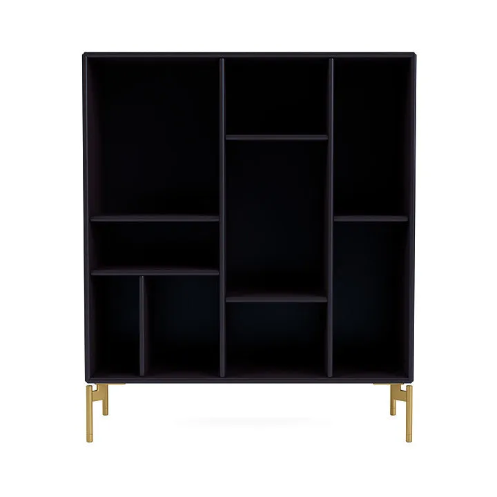 Montana Compile Decorative Shelf With Legs, Shadow/Brass