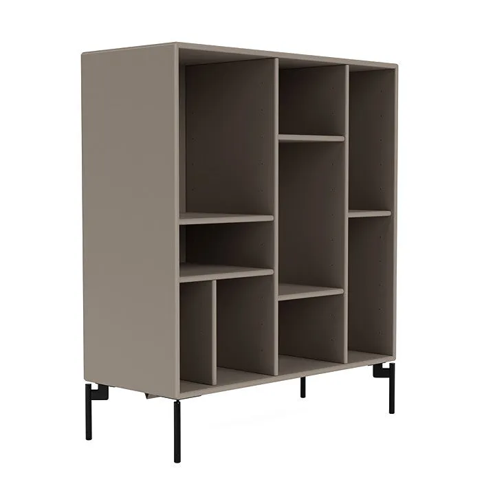 Montana Compile Decorative Shelf With Legs, Truffle/Black
