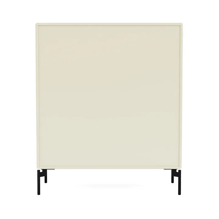 Montana Compile Decorative Shelf With Legs, Vanilla/Black