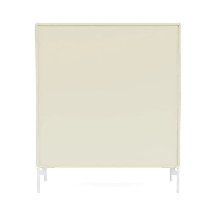 Montana Compile Decorative Shelf With Legs, Vanilla/Snow White