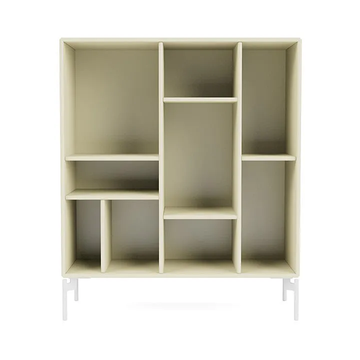 Montana Compile Decorative Shelf With Legs, Vanilla/Snow White