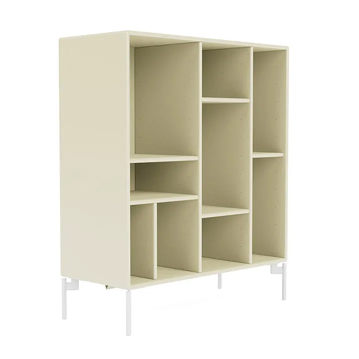 Montana Compile Decorative Shelf With Legs, Vanilla/Snow White