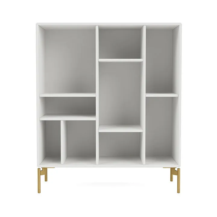Montana Compile Decorative Shelf With Legs, White/Brass