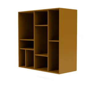 Montana Compile Decorative Shelf With Suspension Rail, Amber Yellow