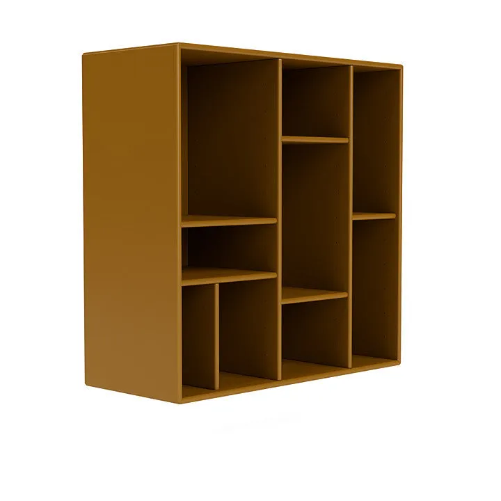 Montana Compile Decorative Shelf With Suspension Rail, Amber Yellow