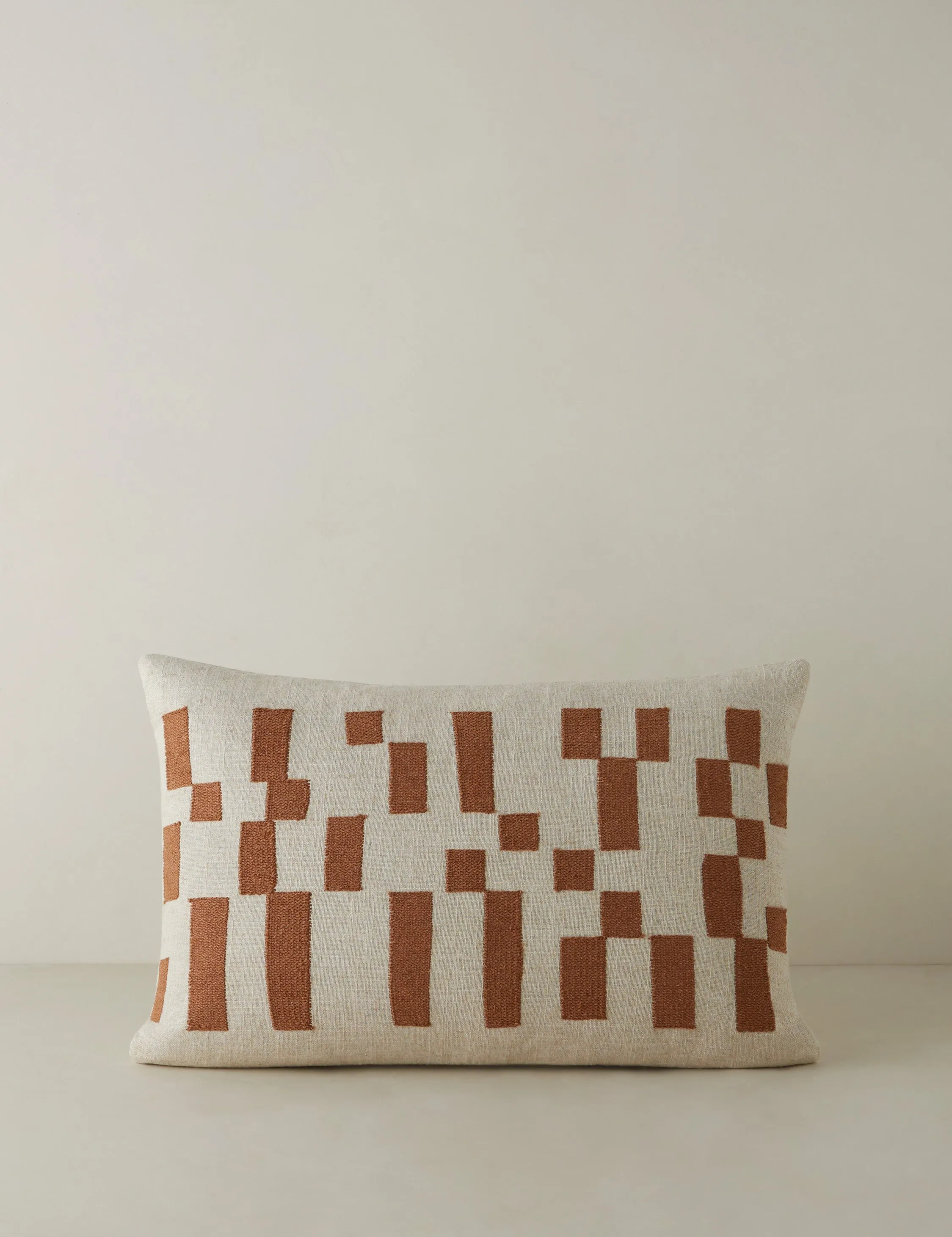 Mosaic Embroidered Pillow by Élan Byrd Lulu and Georgia