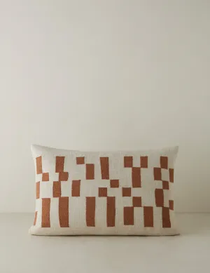 Mosaic Embroidered Pillow by Élan Byrd Lulu and Georgia