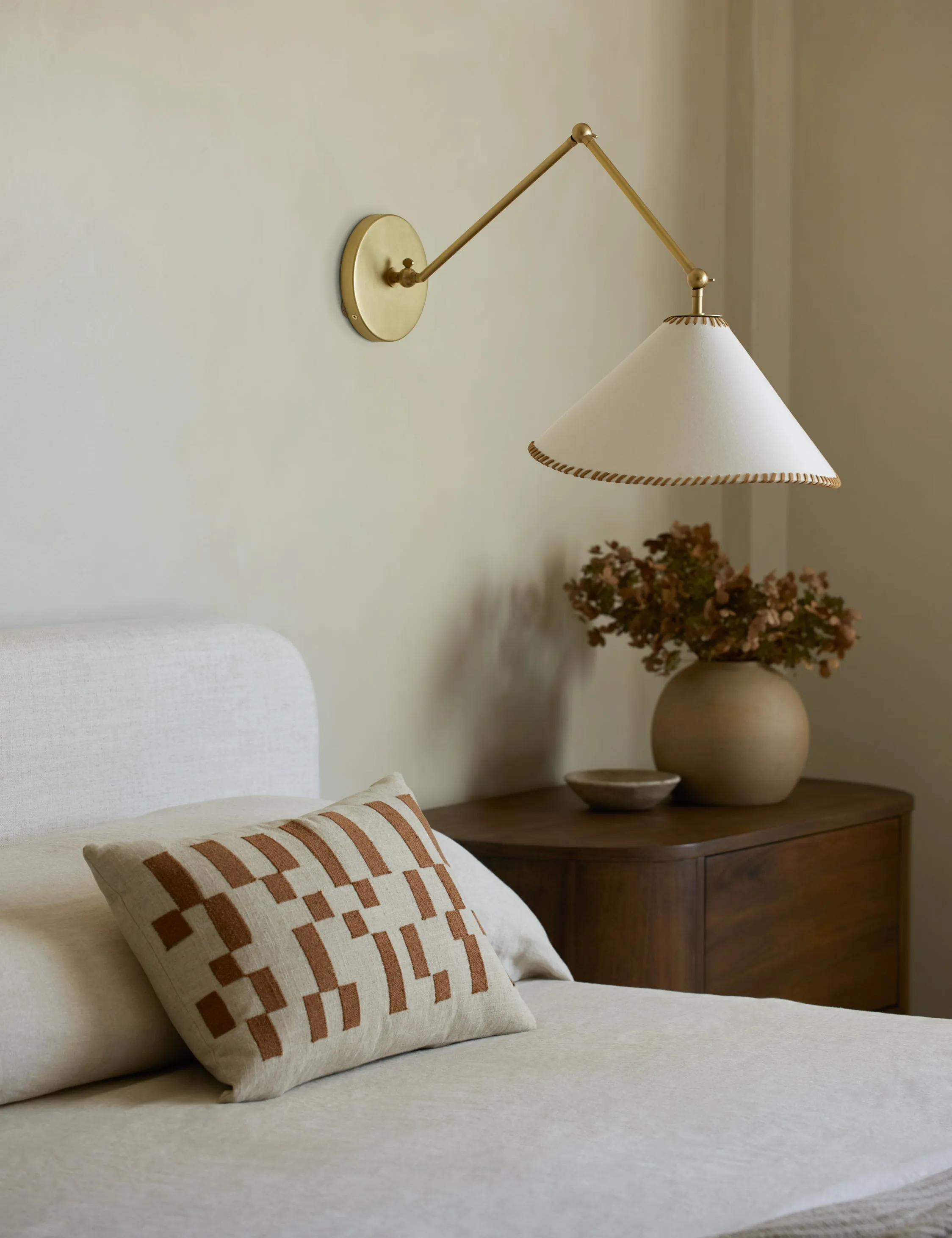 Mosaic Embroidered Pillow by Élan Byrd Lulu and Georgia