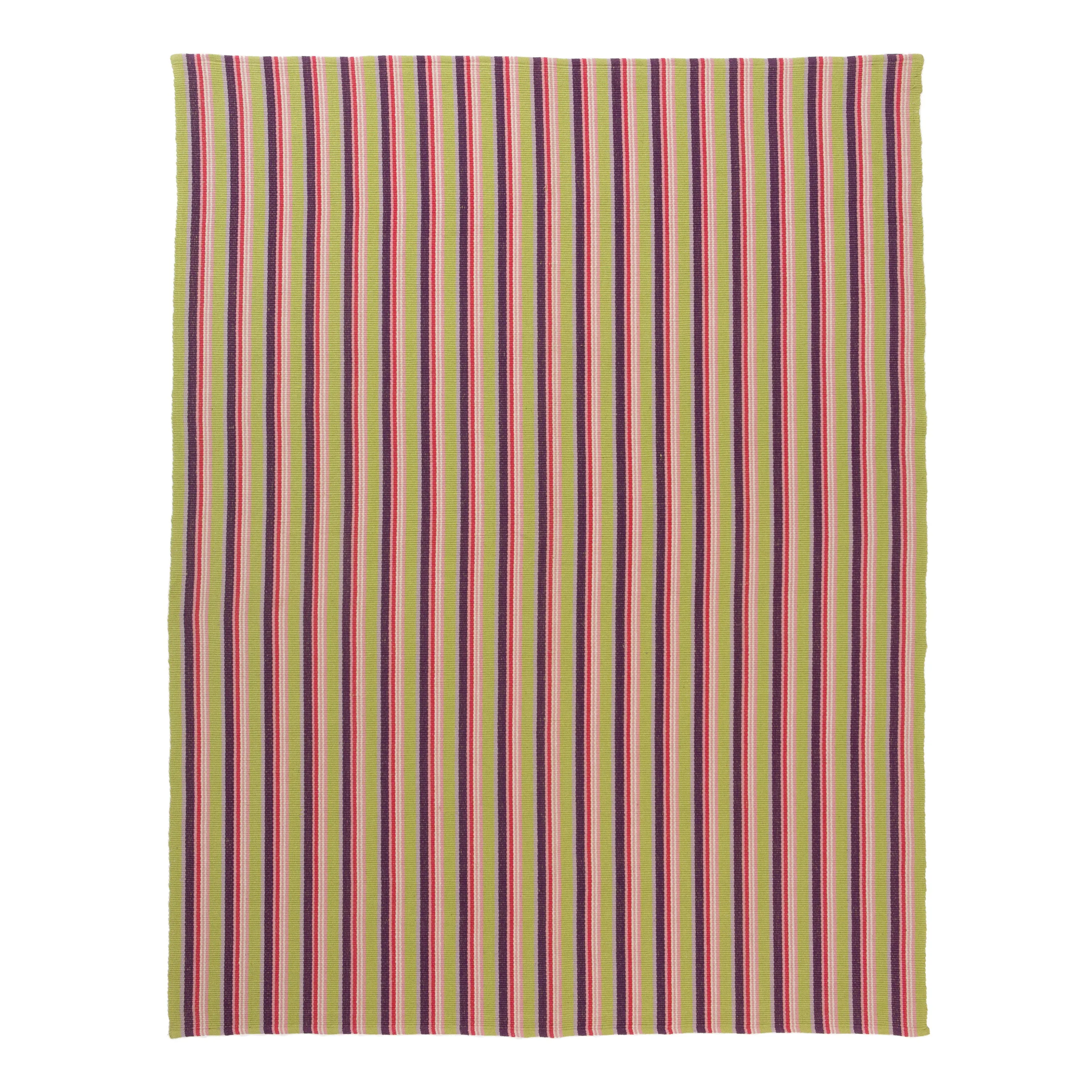 Multicolored Flatweave Cotton Rug - 8' x 10'