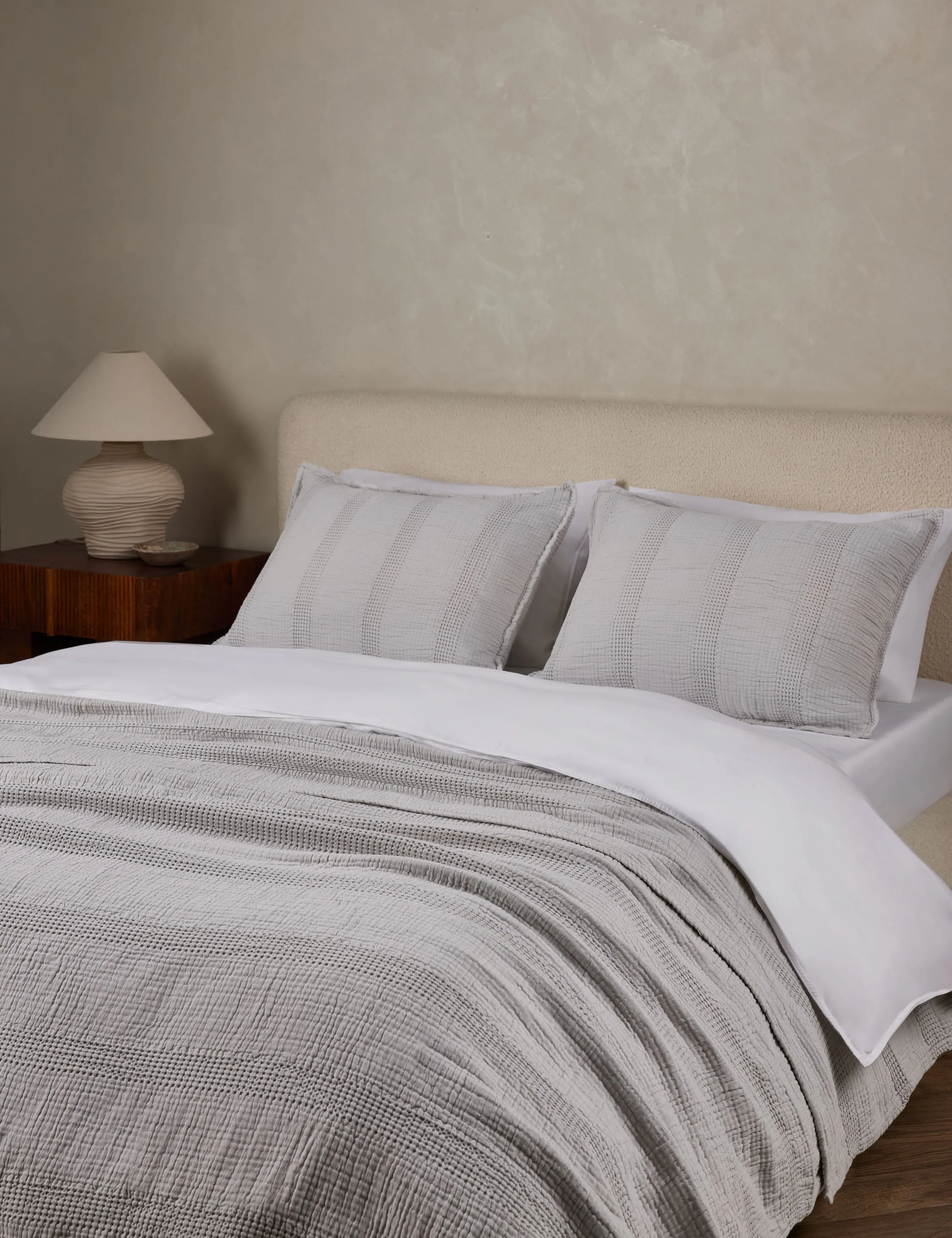 Nantucket Cotton Matelassé Coverlet by Pom Pom at Home Lulu and Georgia
