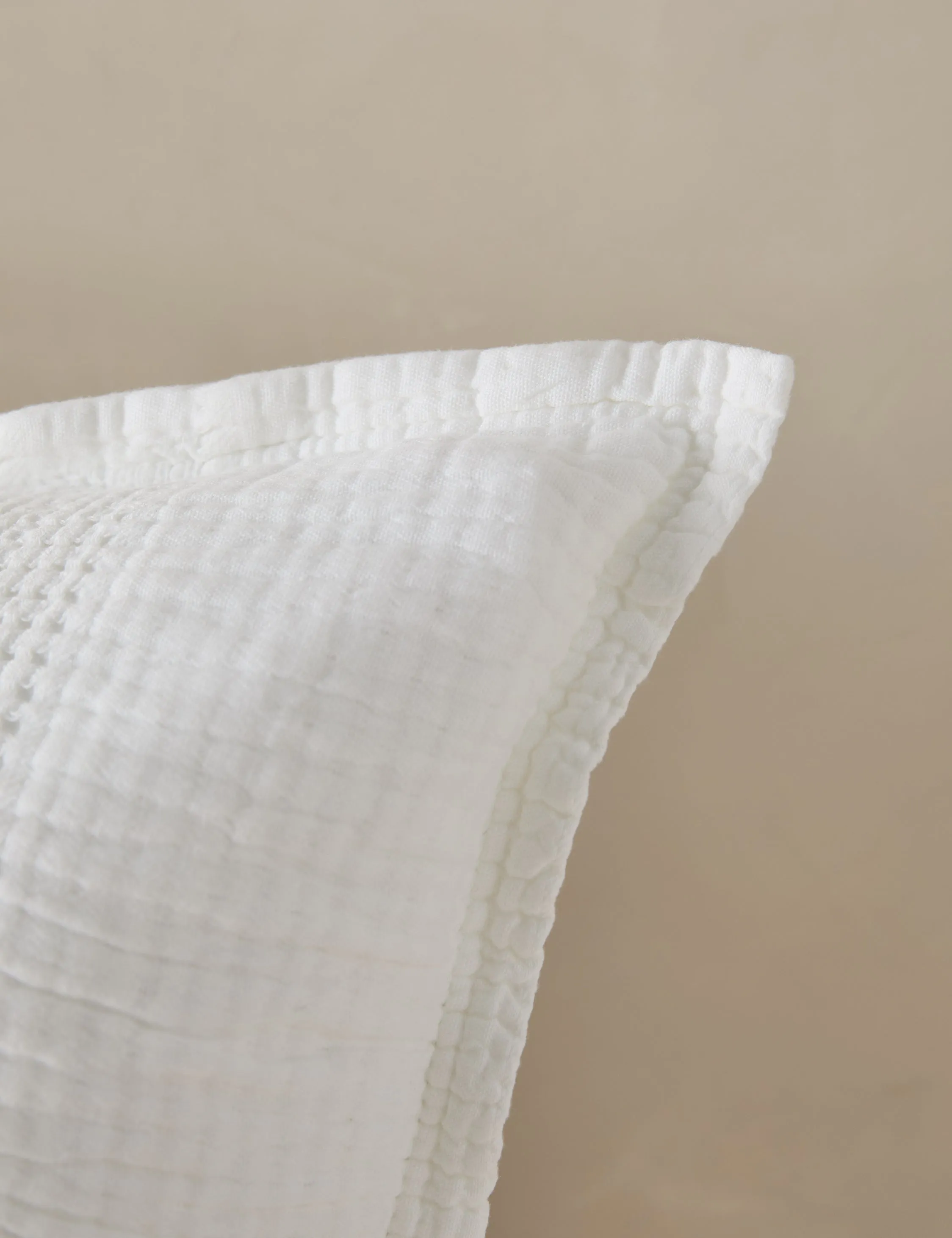 Nantucket Cotton Matelassé Sham by Pom Pom at Home Lulu and Georgia