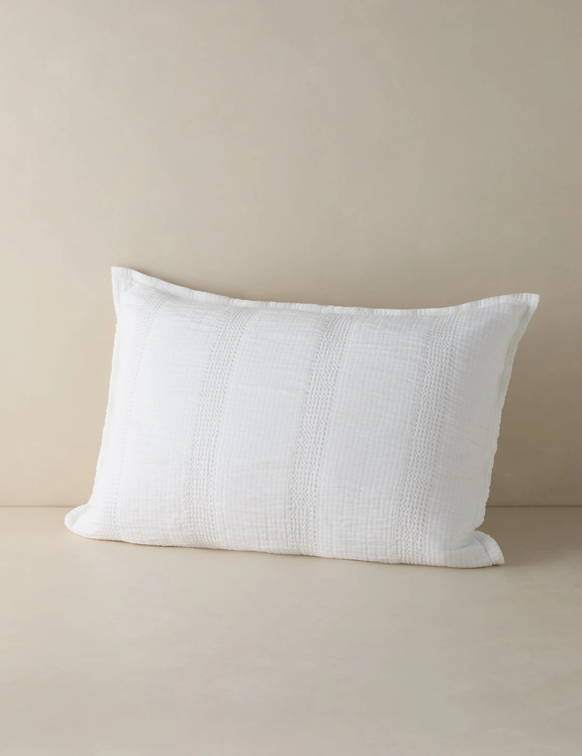Nantucket Cotton Matelassé Sham by Pom Pom at Home Lulu and Georgia