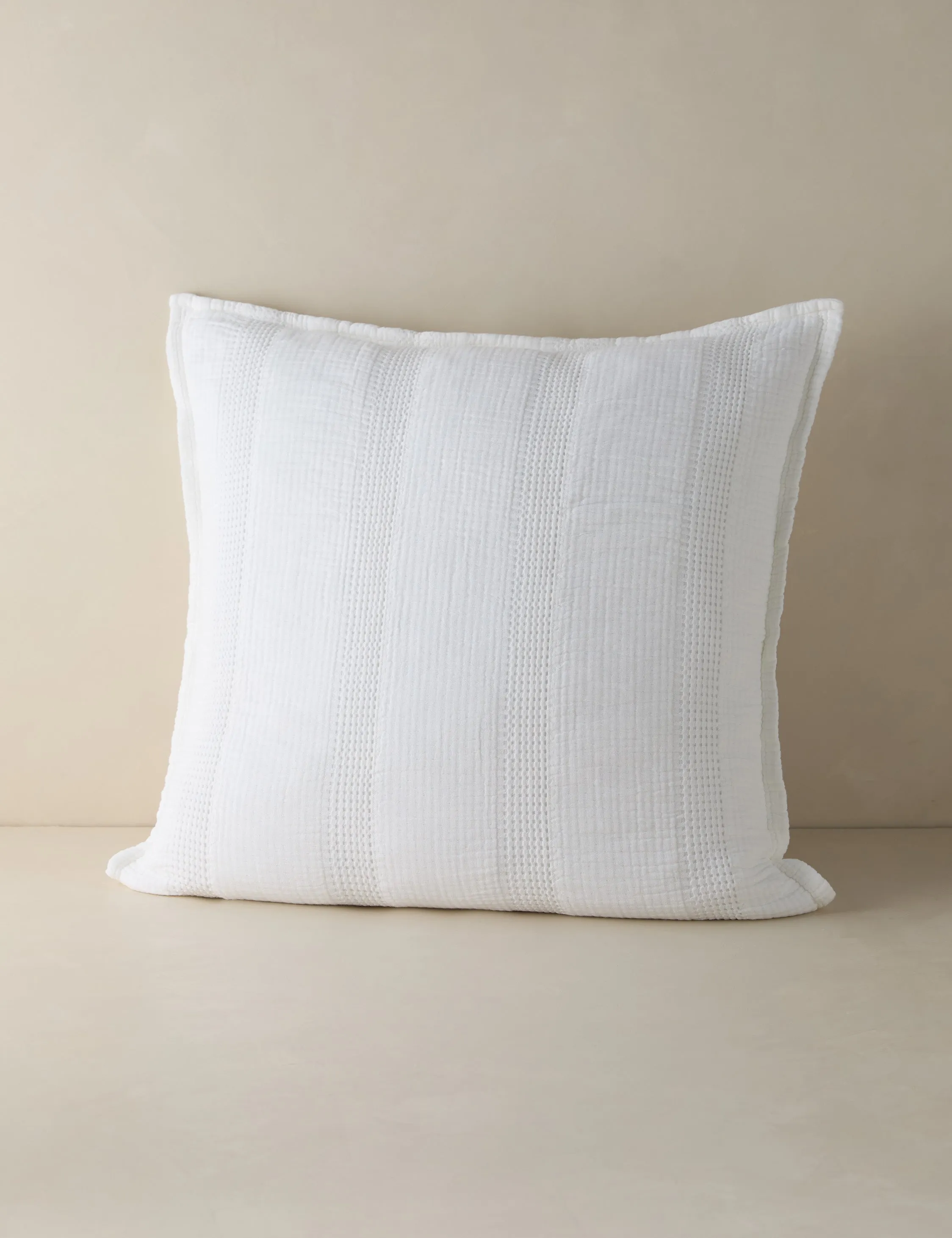 Nantucket Cotton Matelasse Euro Sham by Pom Pom at Home Lulu and Georgia