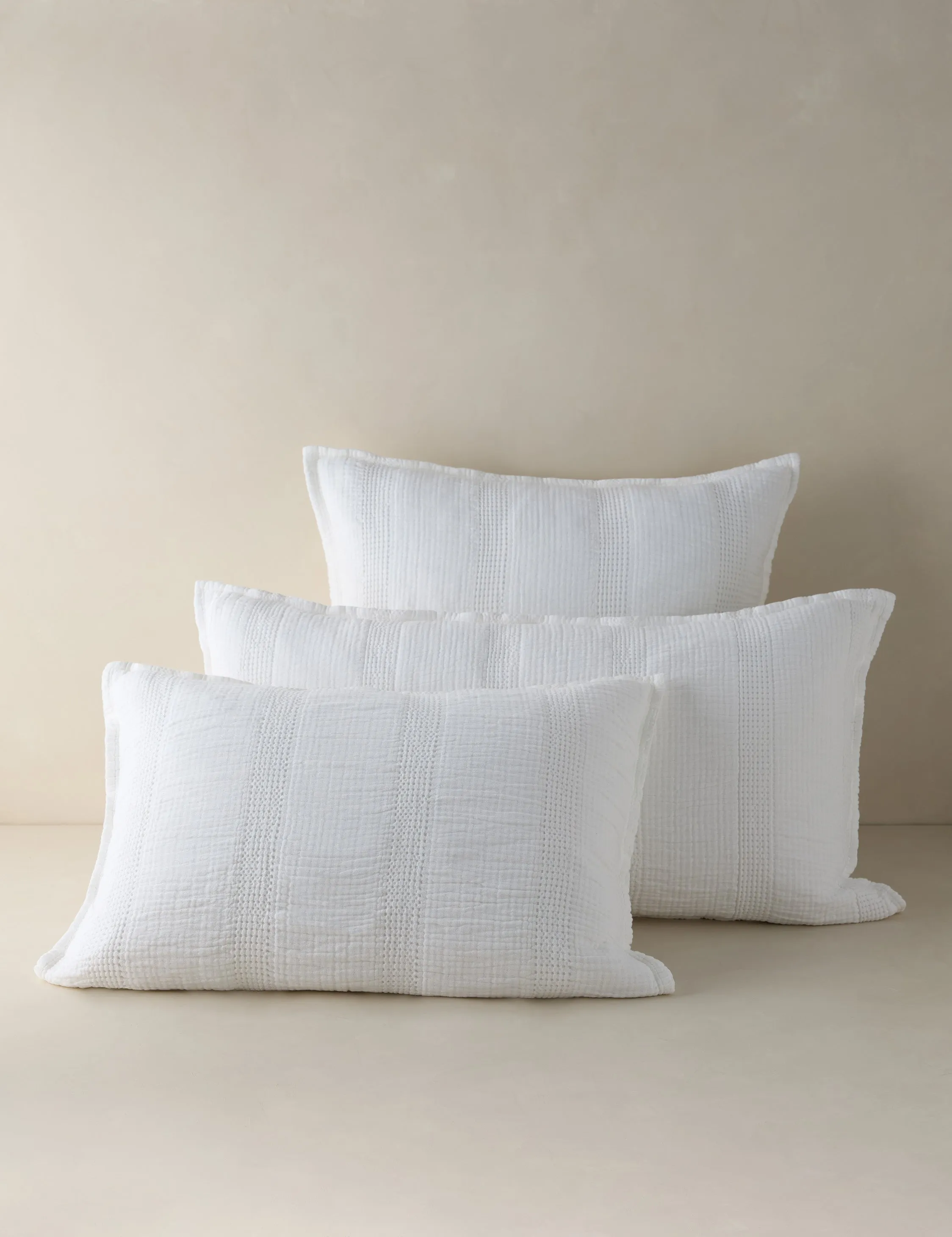 Nantucket Cotton Matelasse Euro Sham by Pom Pom at Home Lulu and Georgia