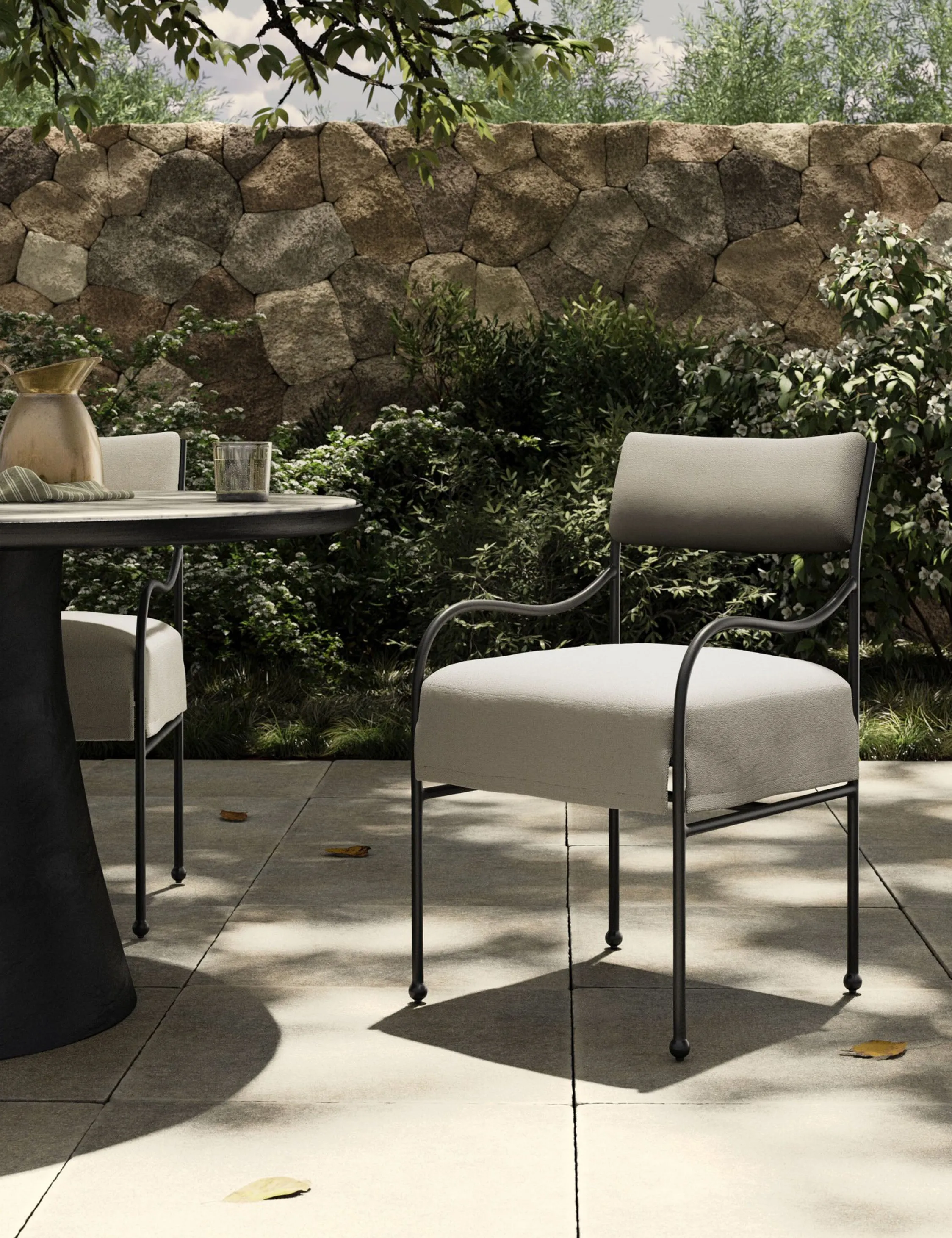 Nevin Indoor / Outdoor Dining Chair by Amber Lewis x Four Hands Lulu and Georgia