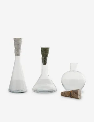 Oaklee Decanters (Set of 3) by Arteriors Lulu and Georgia