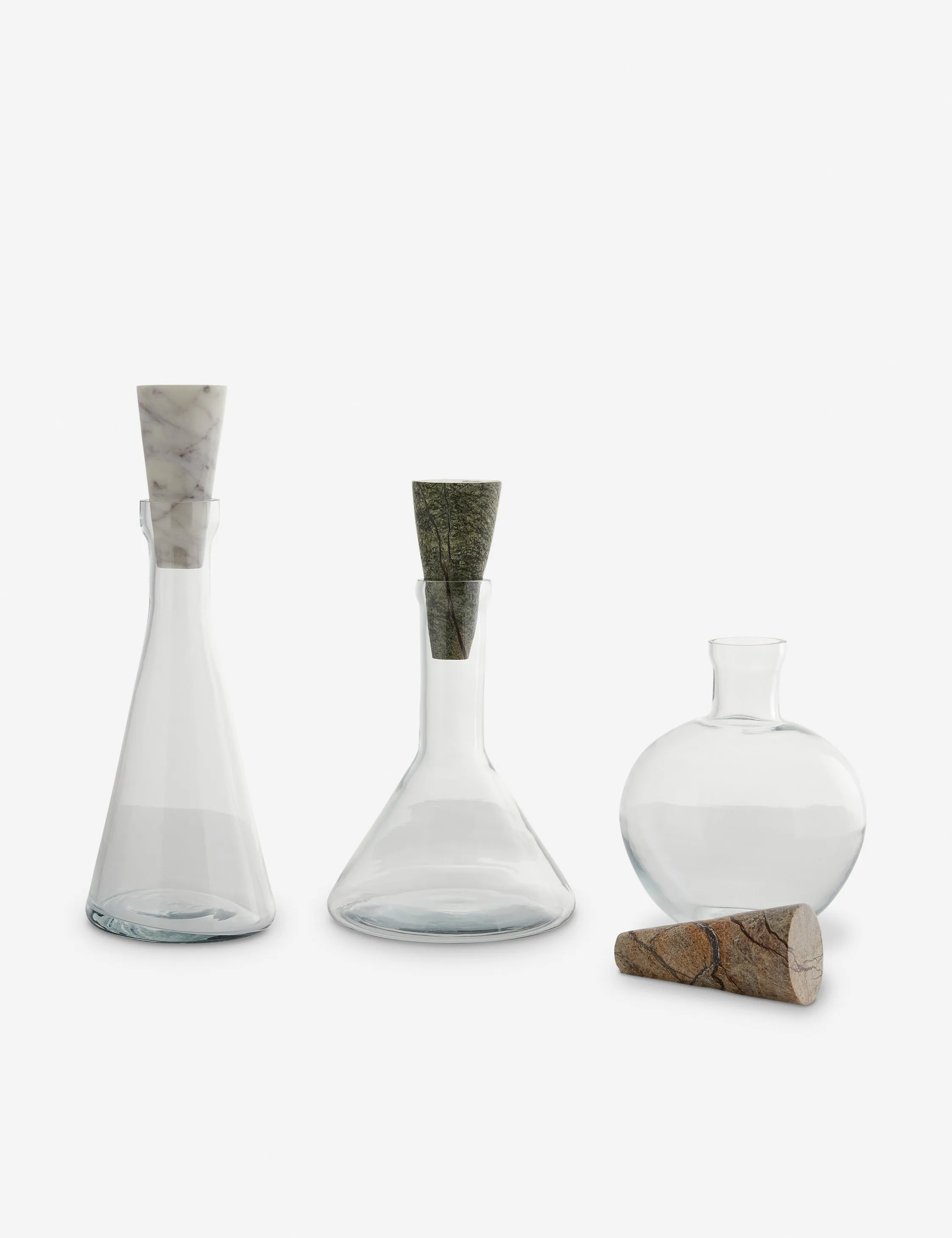 Oaklee Decanters (Set of 3) by Arteriors Lulu and Georgia