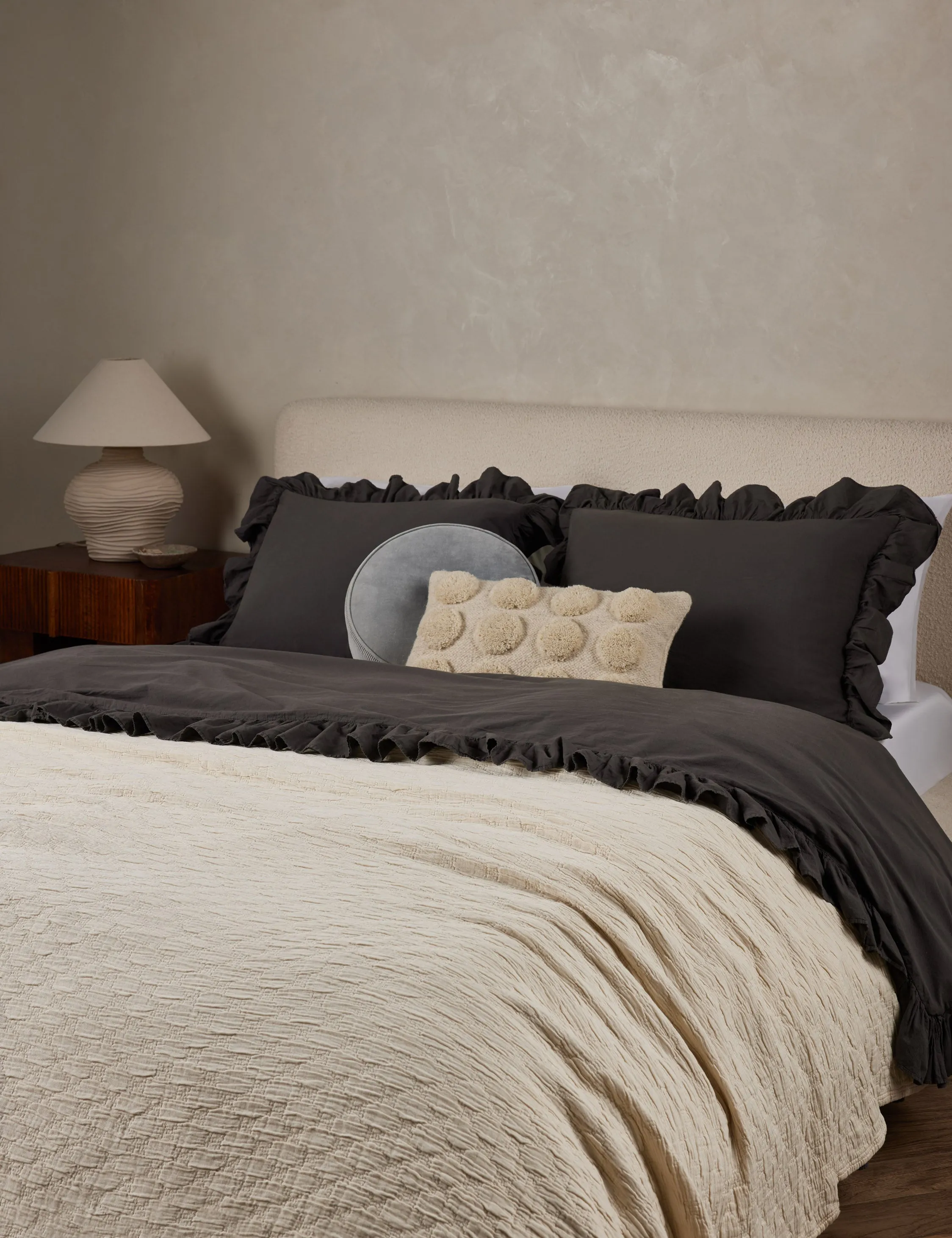 Ojai Cotton Matelassé Coverlet by Pom Pom at Home Lulu and Georgia