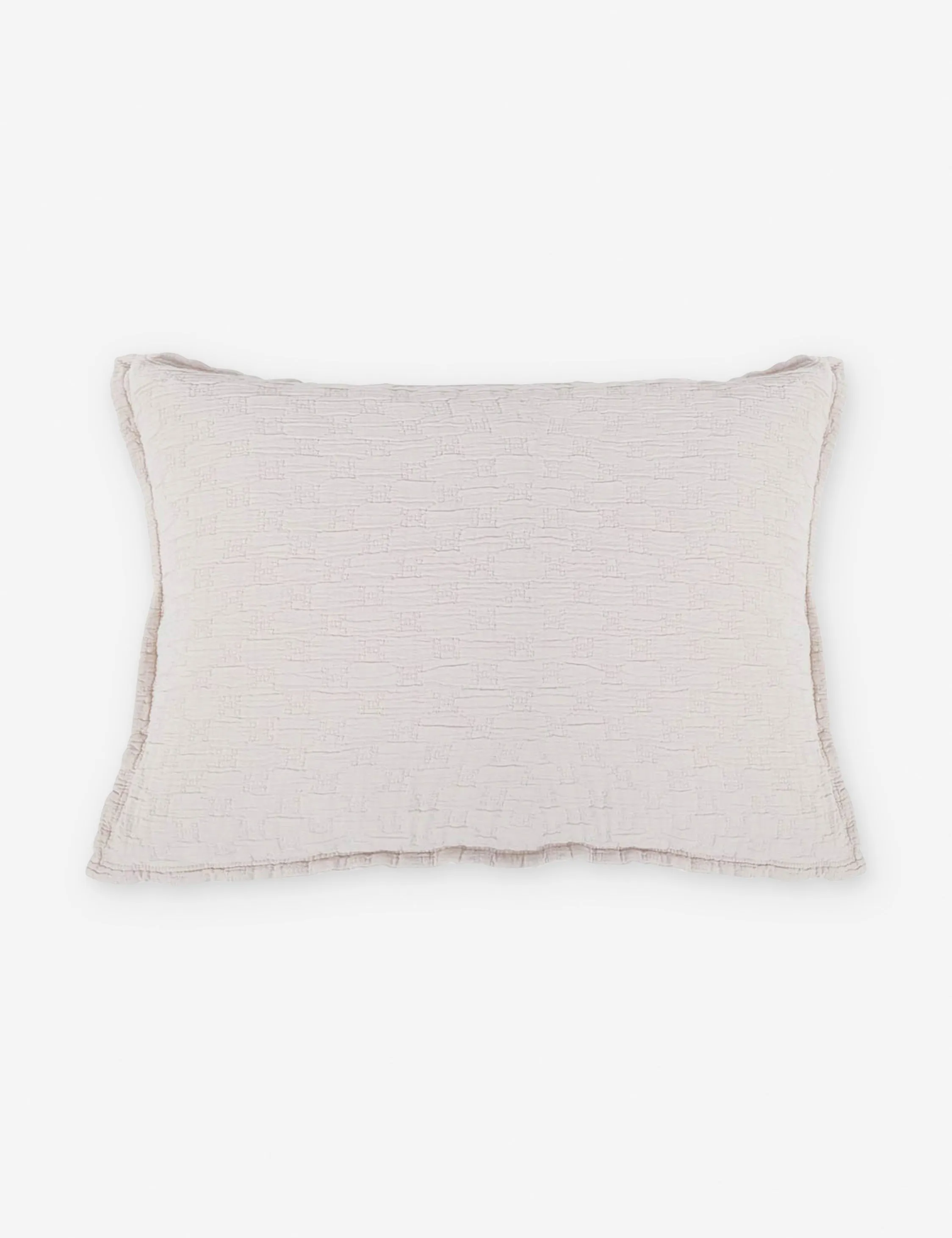 Ojai Cotton Matelassé Sham by Pom Pom at Home Lulu and Georgia