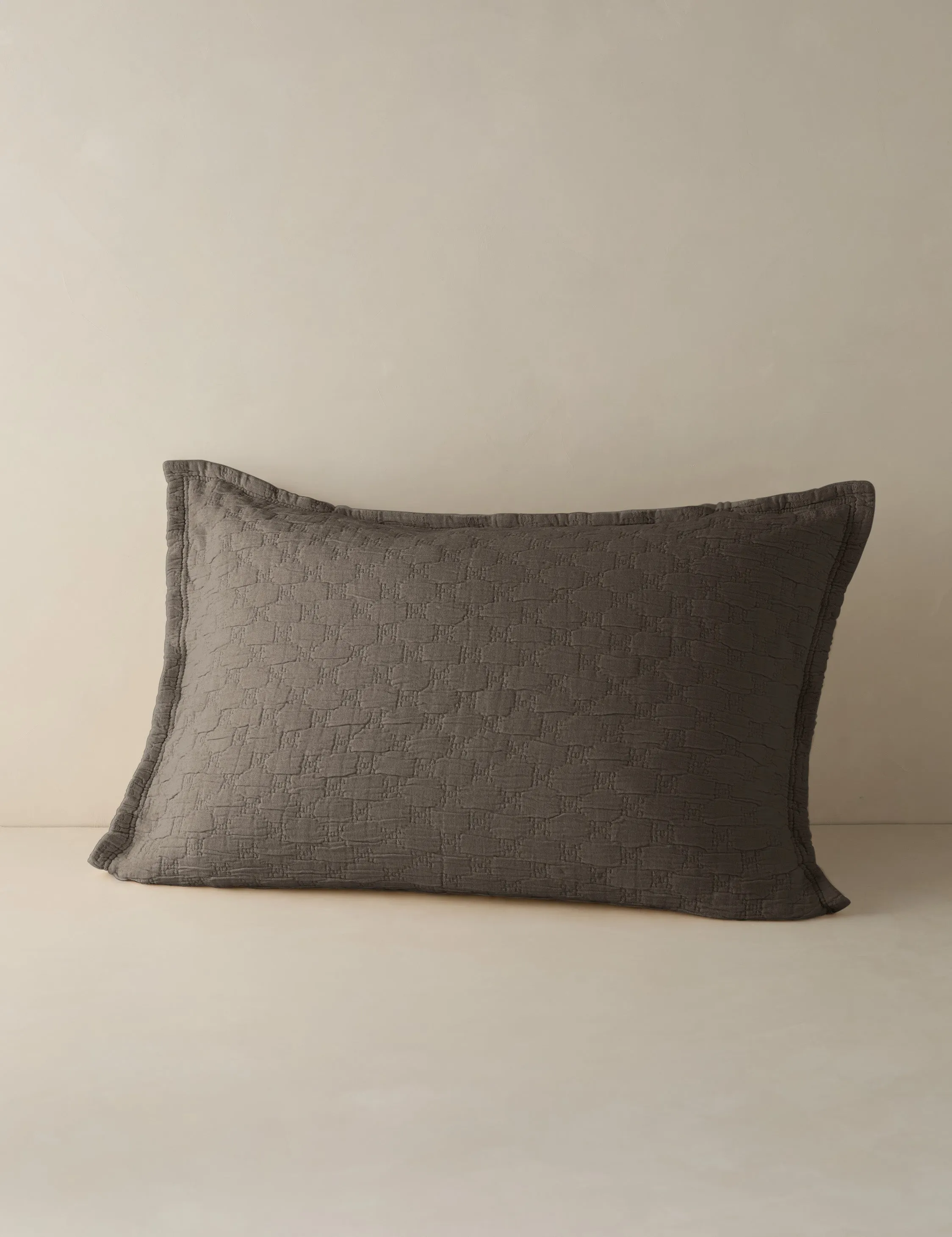 Ojai Cotton Matelassé Sham by Pom Pom at Home Lulu and Georgia