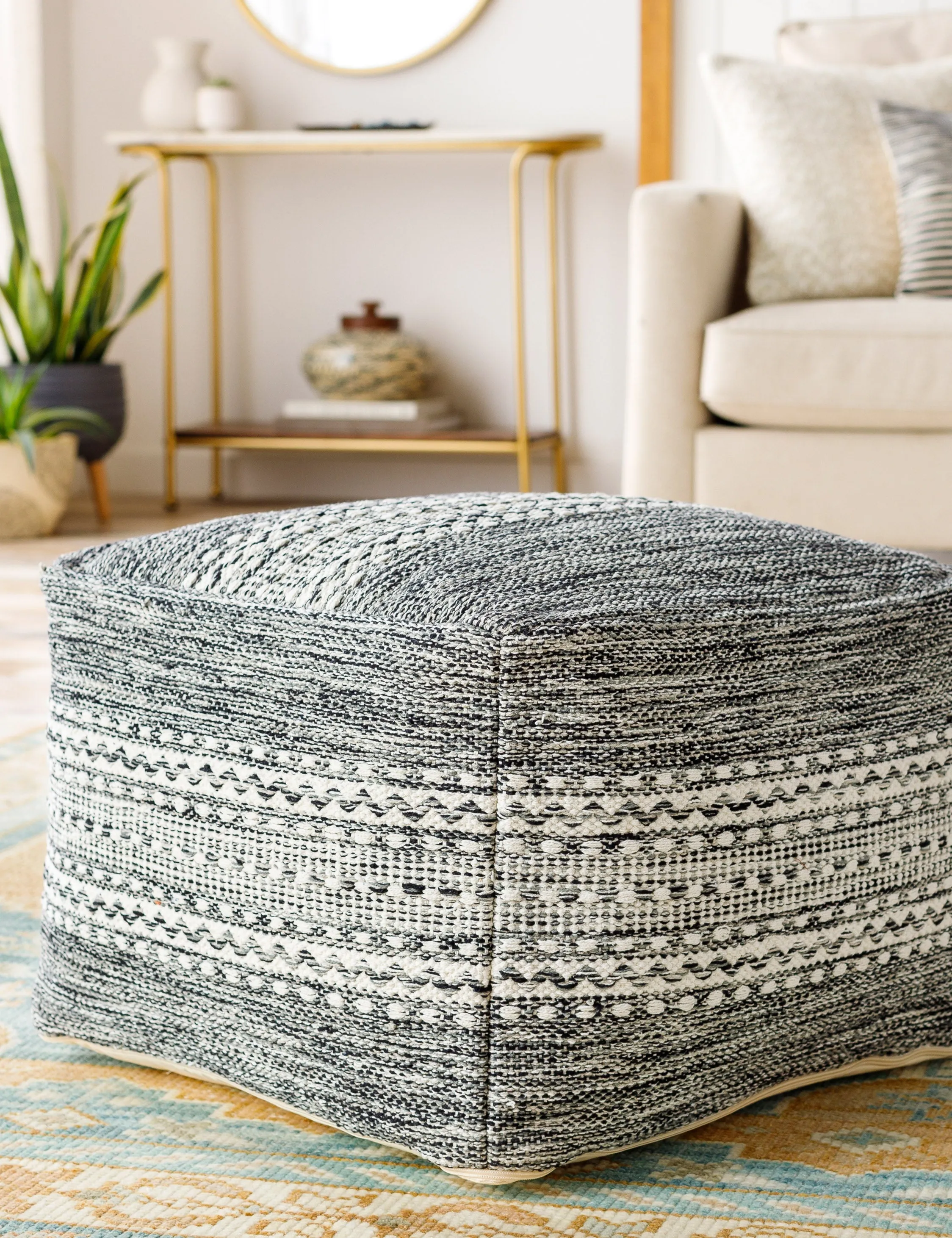 Orev Square Pouf Lulu and Georgia