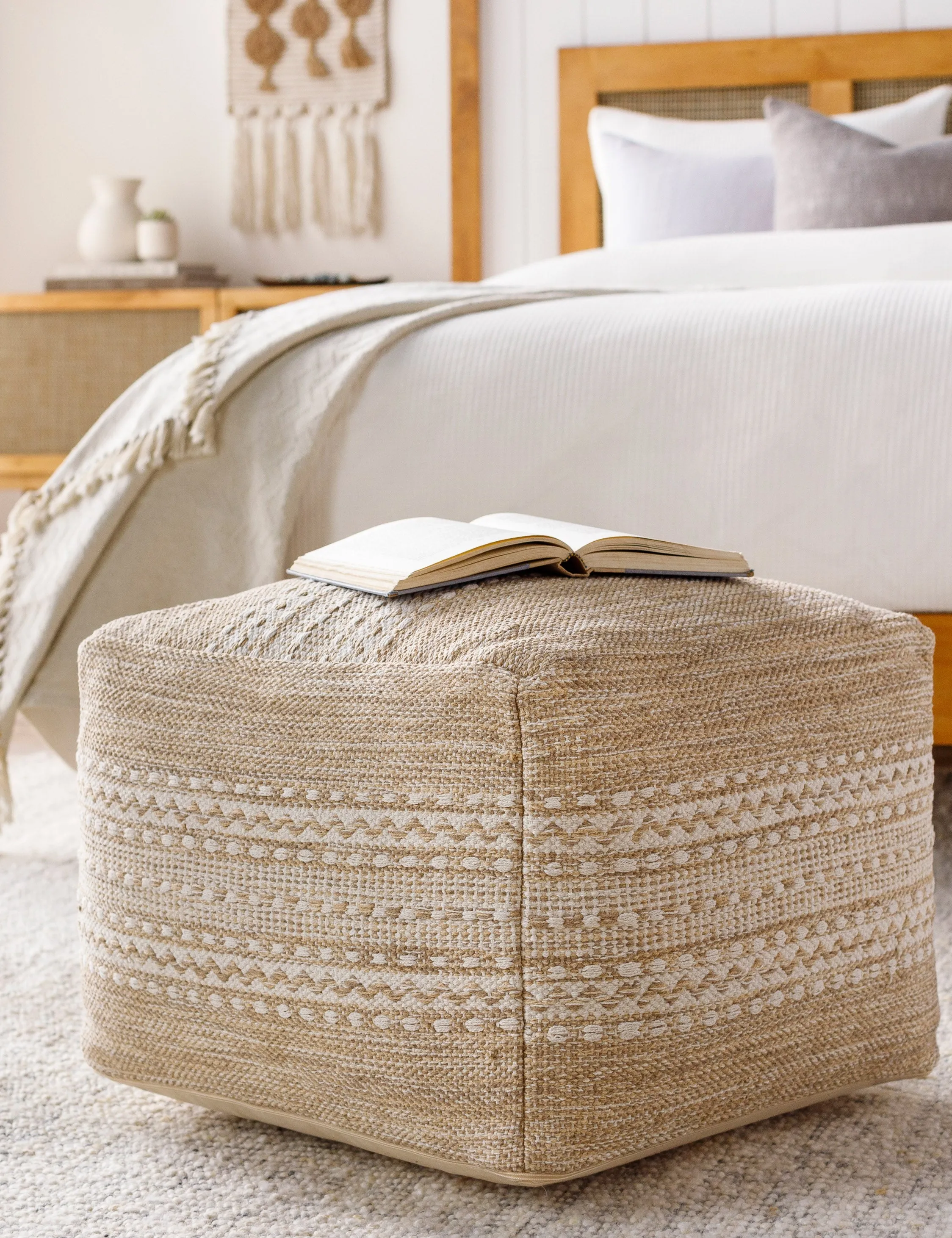 Orev Square Pouf Lulu and Georgia