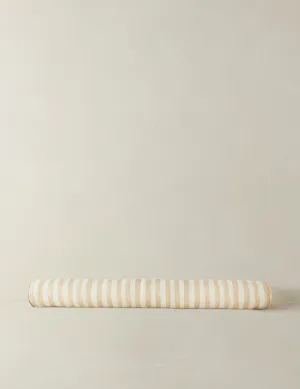Painterly Stripe Linen Long Bolster Pillow by Sarah Sherman Samuel Lulu and Georgia