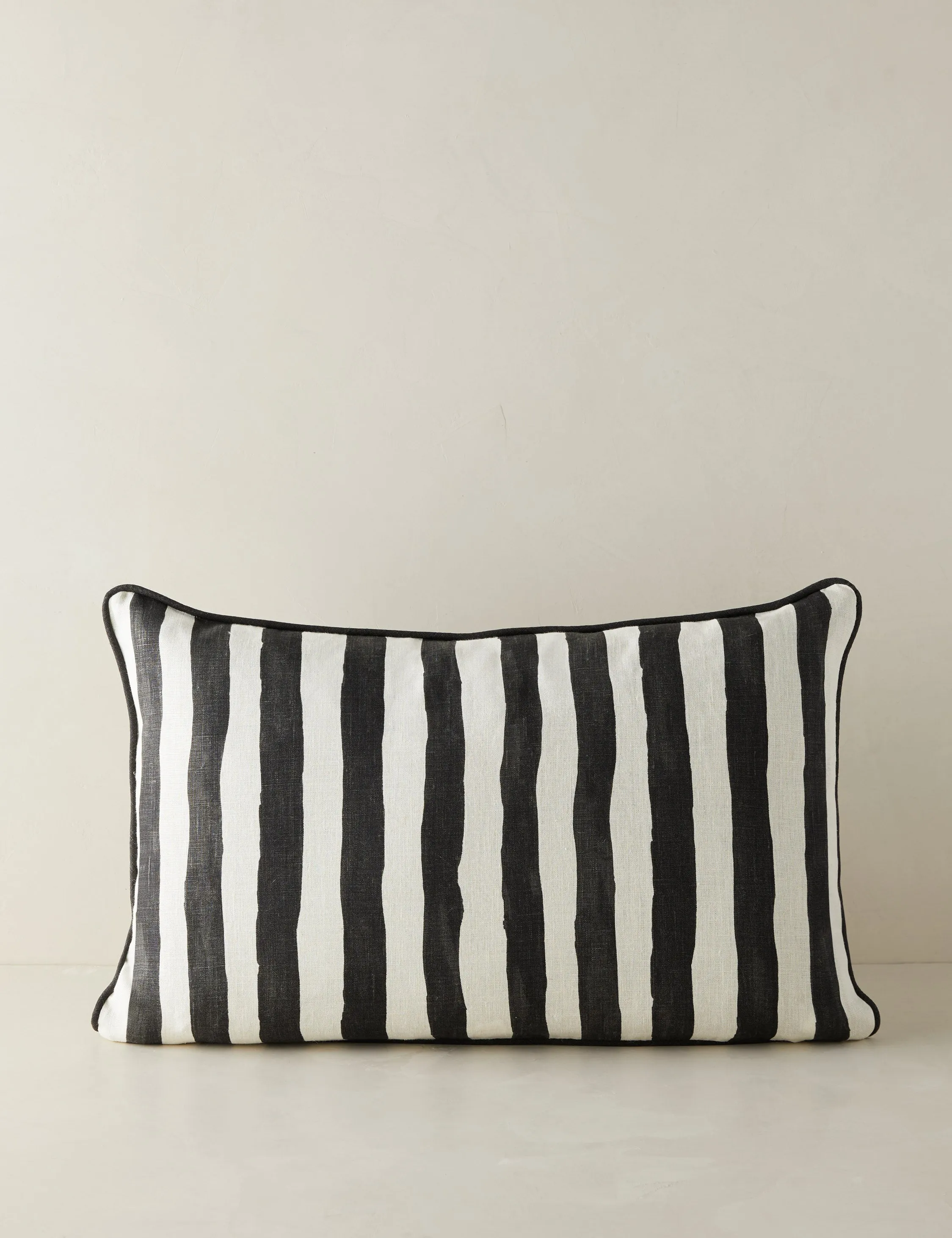 Painterly Stripe Linen Pillow by Sarah Sherman Samuel Lulu and Georgia