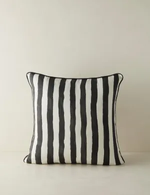 Painterly Stripe Linen Pillow by Sarah Sherman Samuel Lulu and Georgia