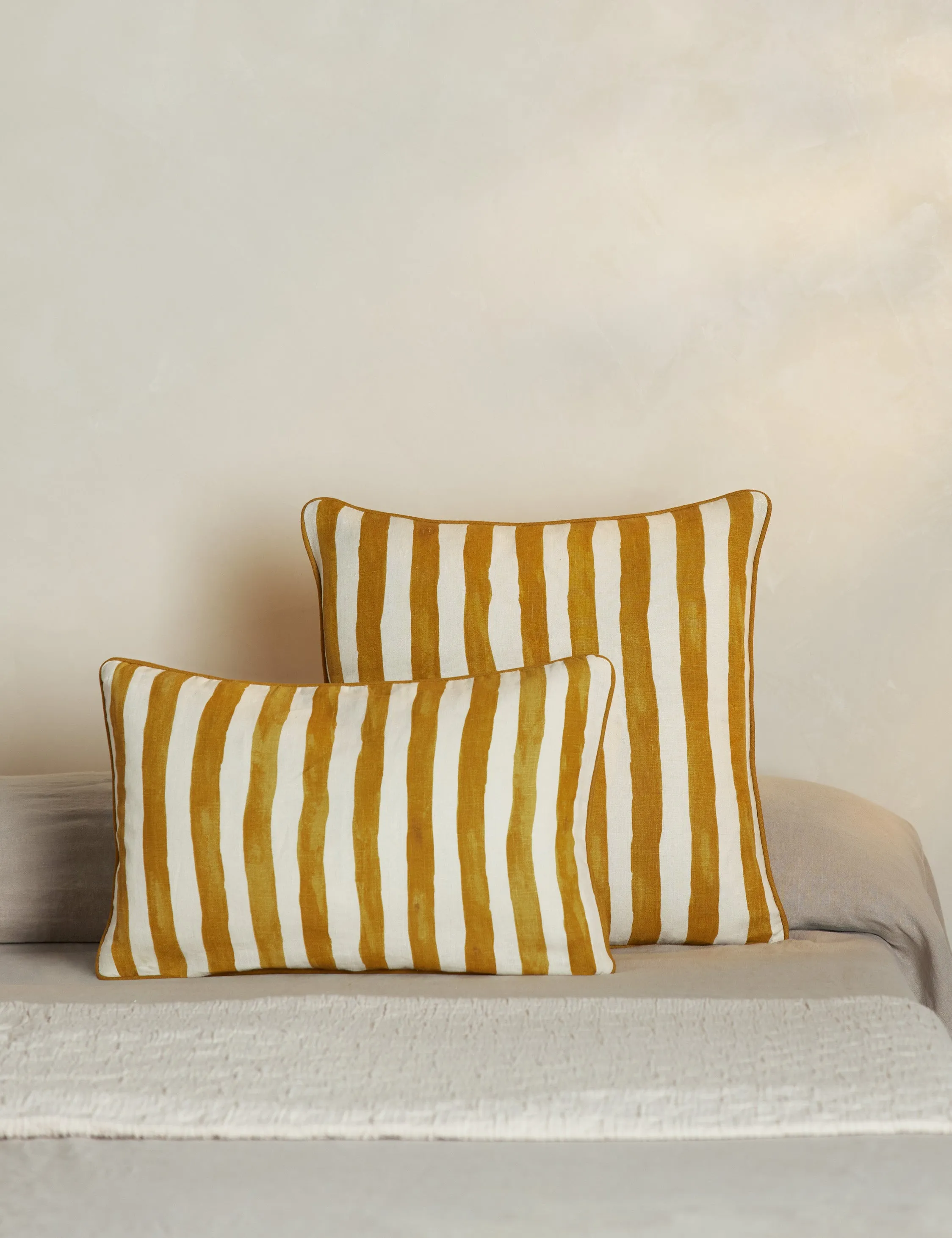 Painterly Stripe Linen Pillow by Sarah Sherman Samuel Lulu and Georgia