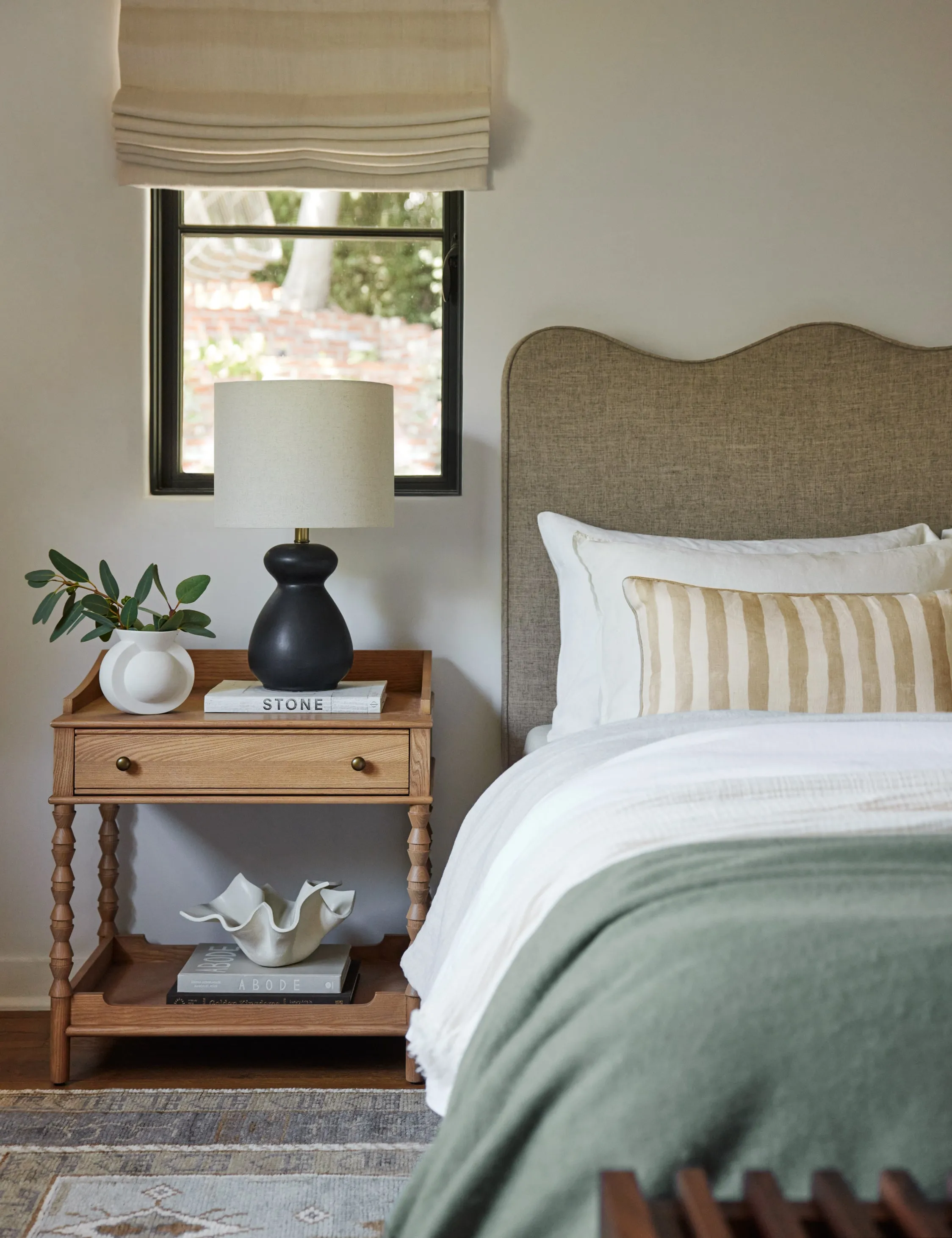 Painterly Stripe Linen Pillow by Sarah Sherman Samuel Lulu and Georgia