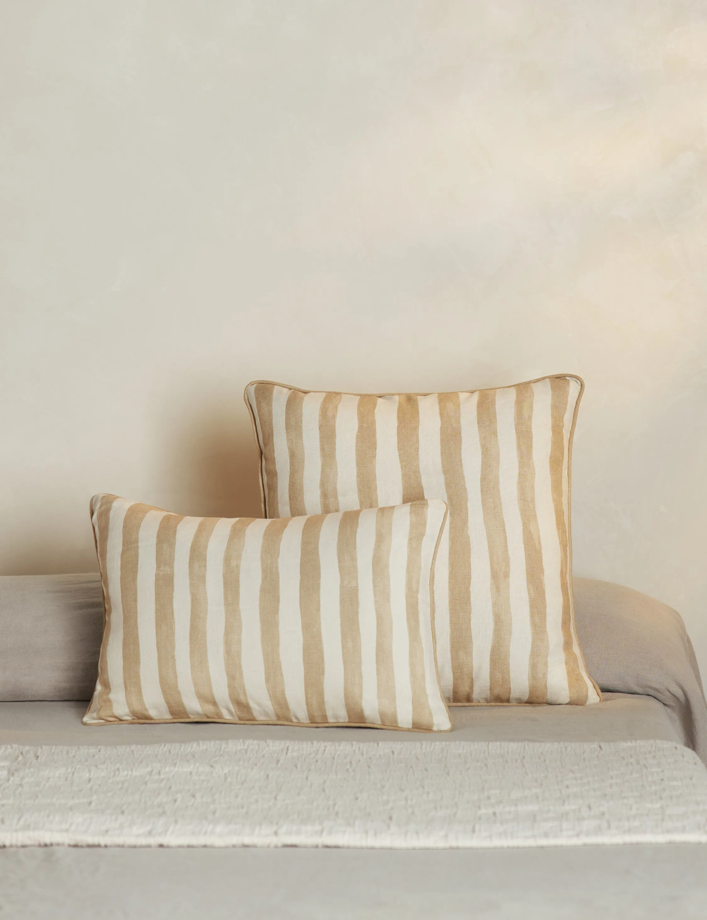 Painterly Stripe Linen Pillow by Sarah Sherman Samuel Lulu and Georgia