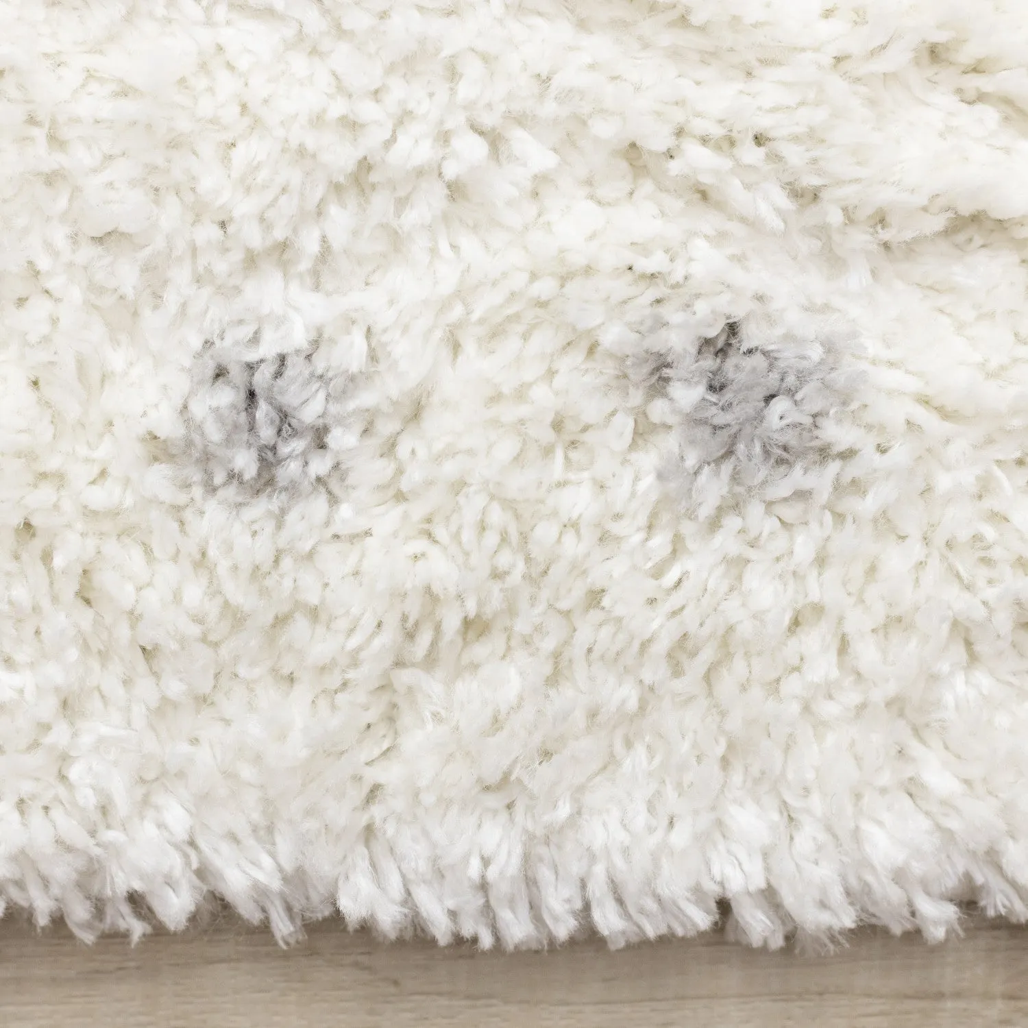 Palmer Casual Contemporary Speckled Area Rug - White Grey - 7' X 10'