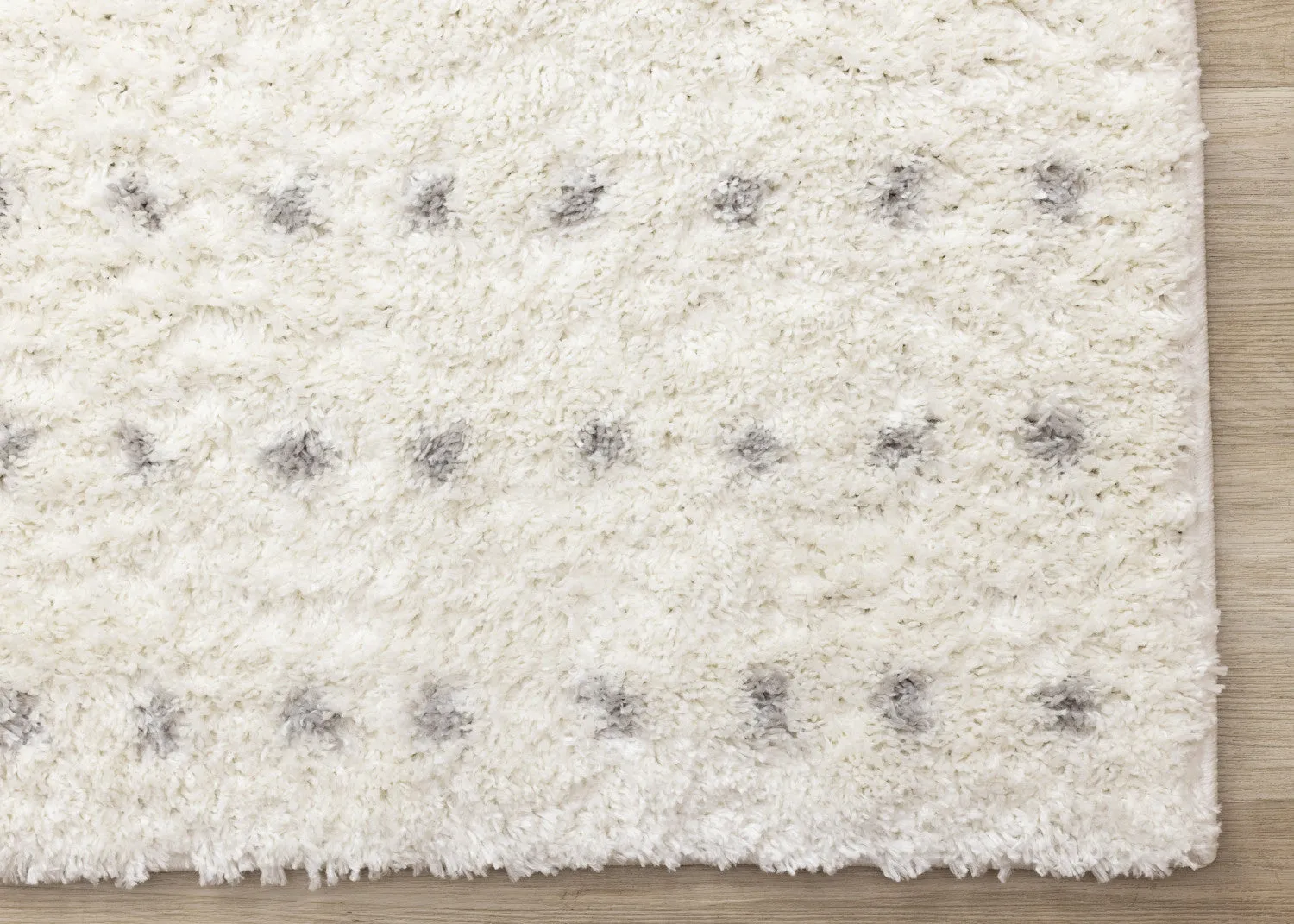 Palmer Casual Contemporary Speckled Area Rug - White Grey - 7' X 10'
