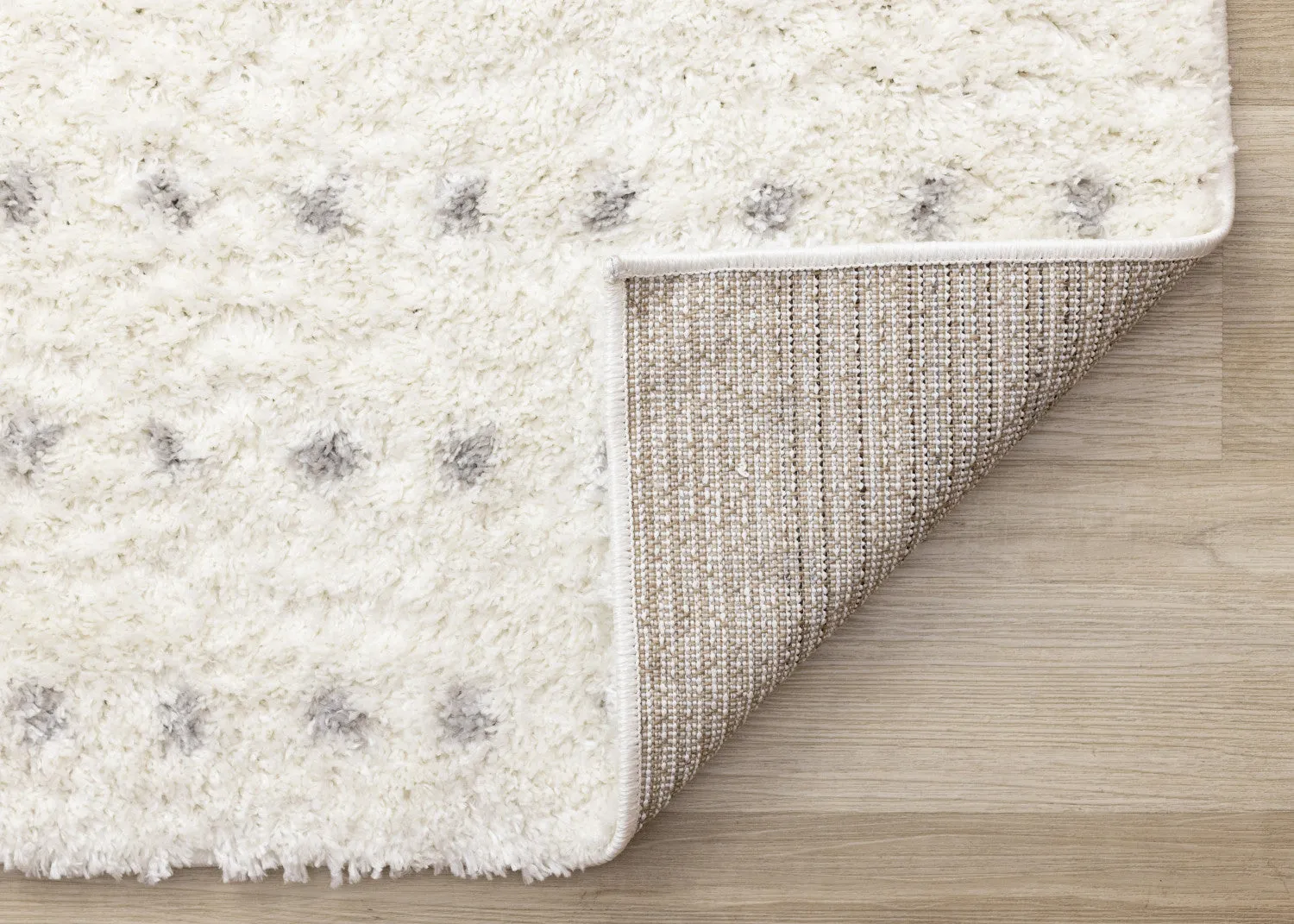 Palmer Casual Contemporary Speckled Area Rug - White Grey - 7' X 10'