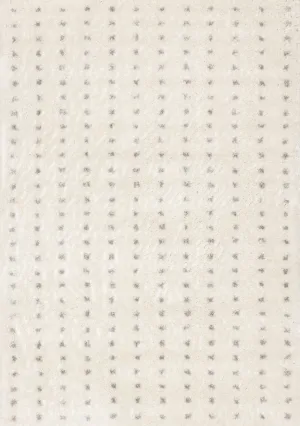 Palmer Casual Contemporary Speckled Area Rug - White Grey - 7' X 10'