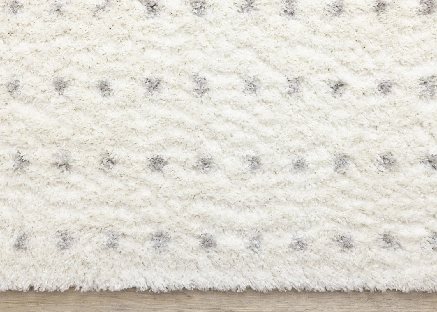 Palmer Casual Contemporary Speckled Area Rug - White Grey - 8' X 11'