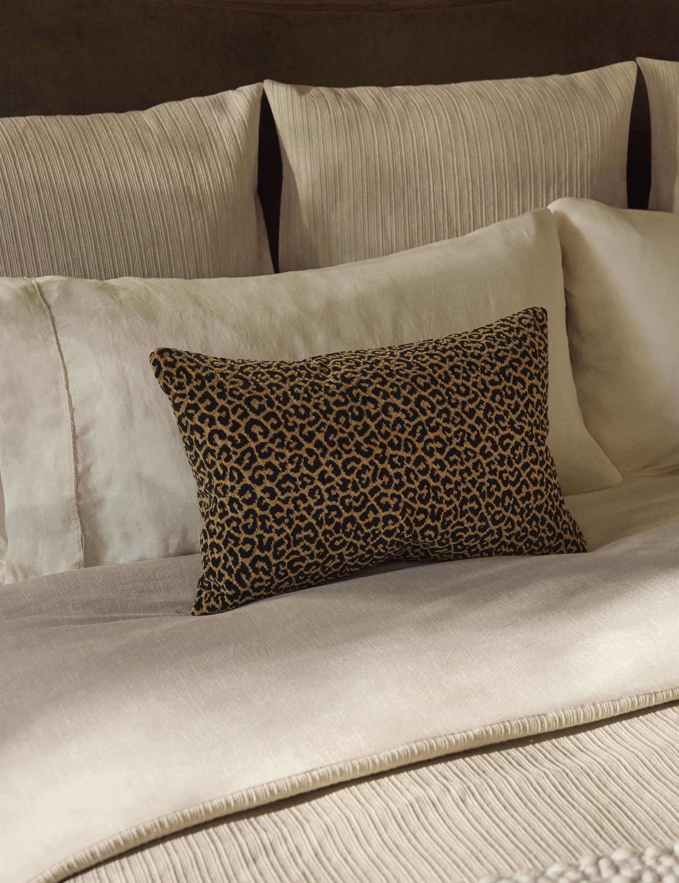 Panthera Velvet Lumbar Pillow by Scalamandre Lulu and Georgia