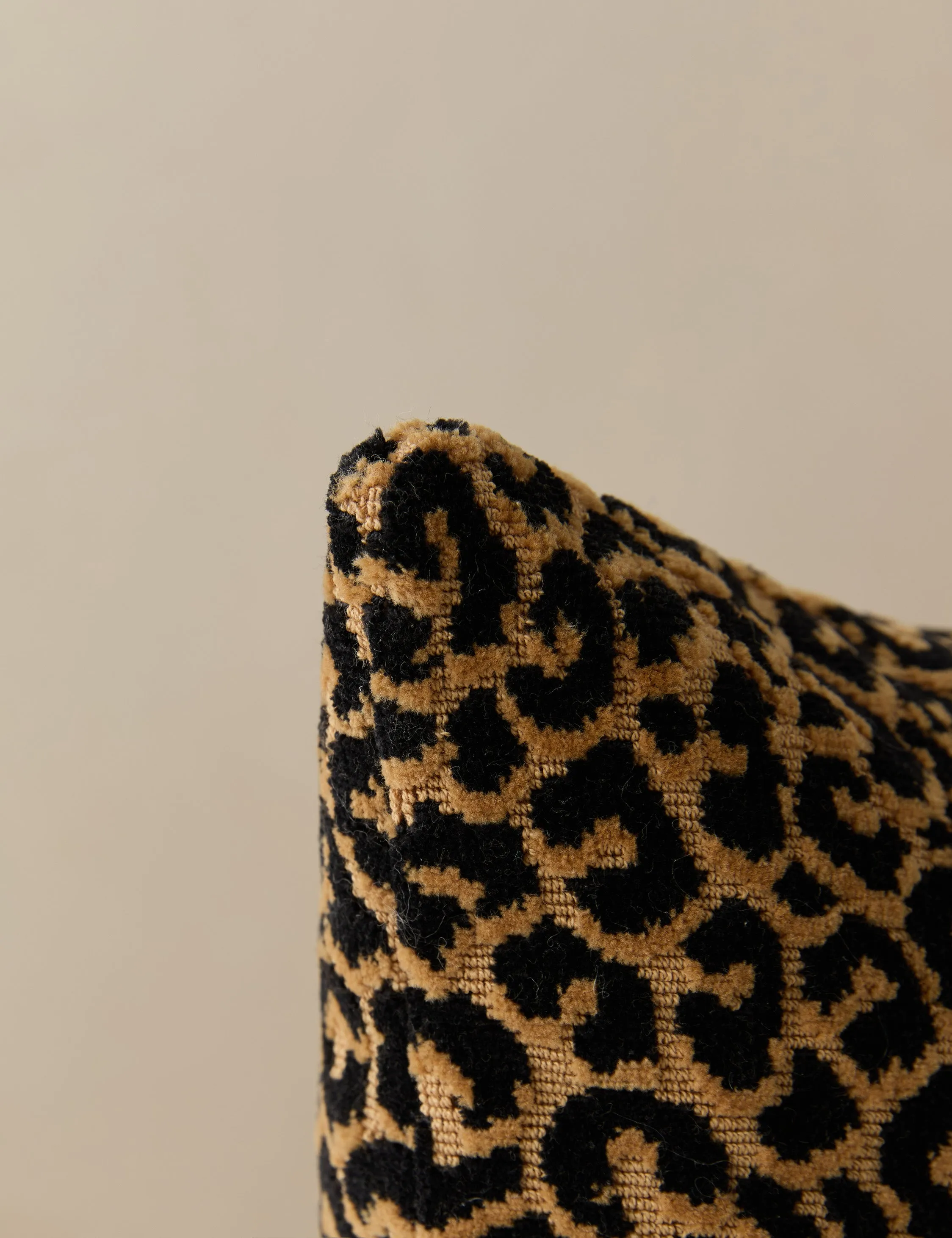 Panthera Velvet Lumbar Pillow by Scalamandre Lulu and Georgia