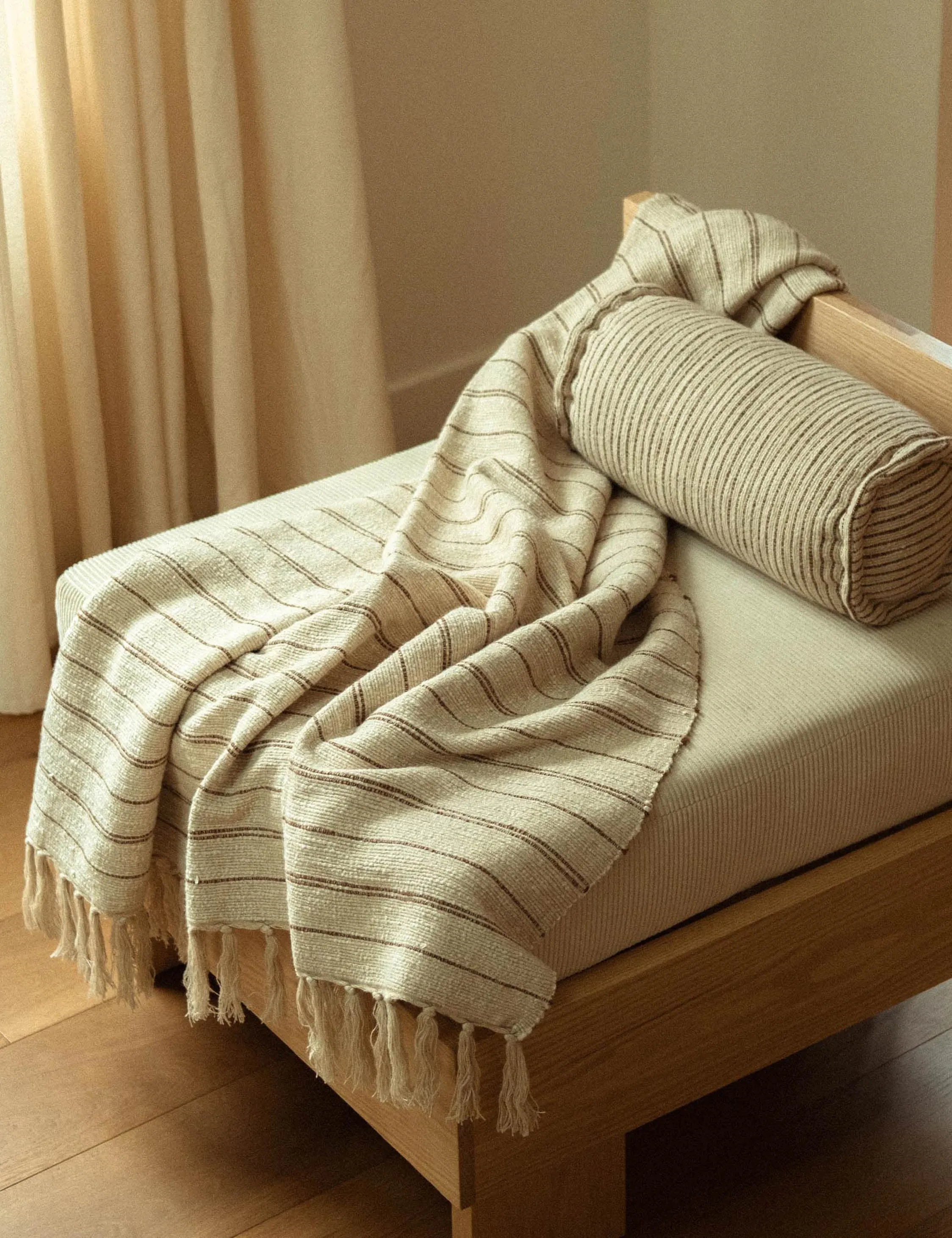Pia Bolster Pillow by Morrow Soft Goods Lulu and Georgia