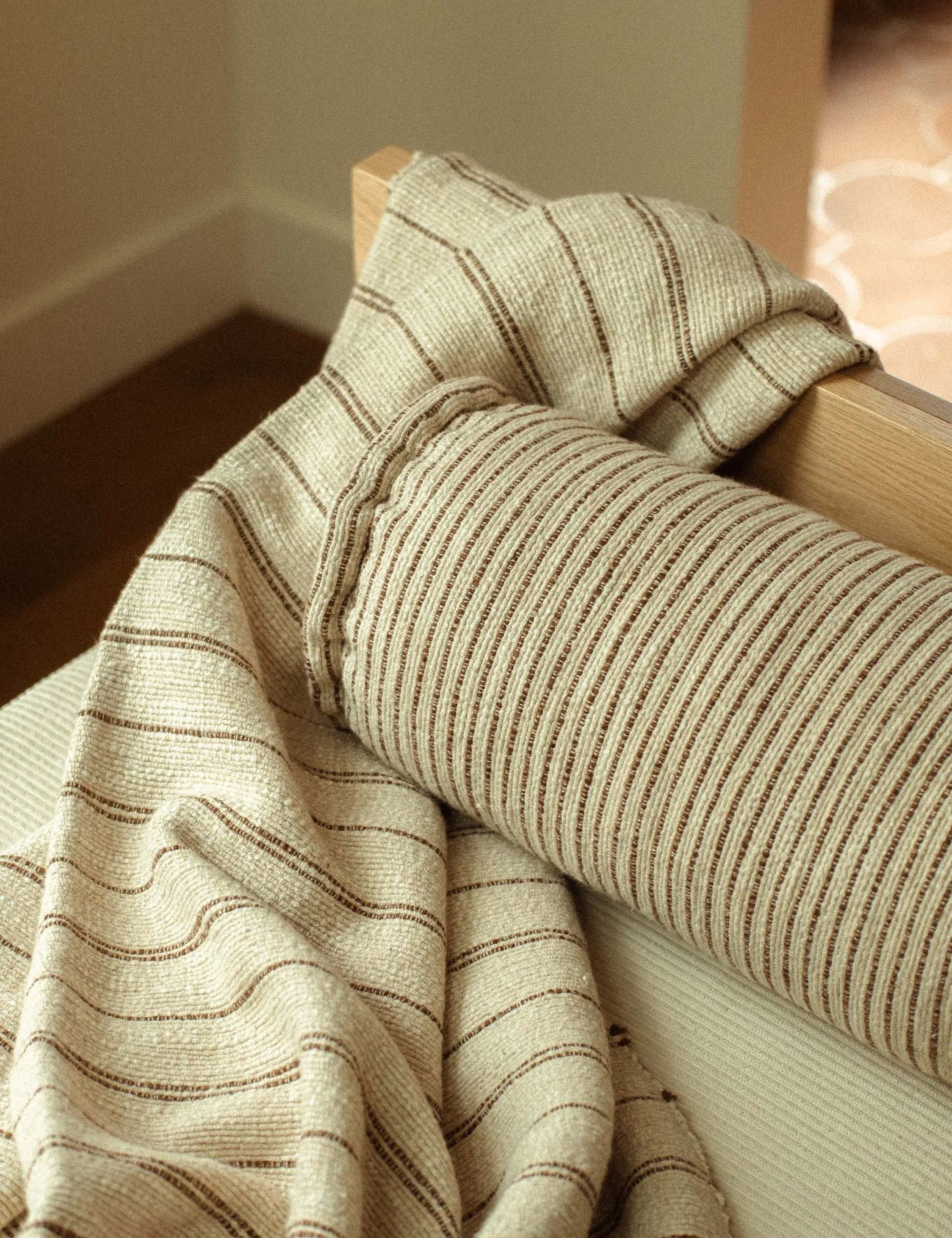 Pia Bolster Pillow by Morrow Soft Goods Lulu and Georgia