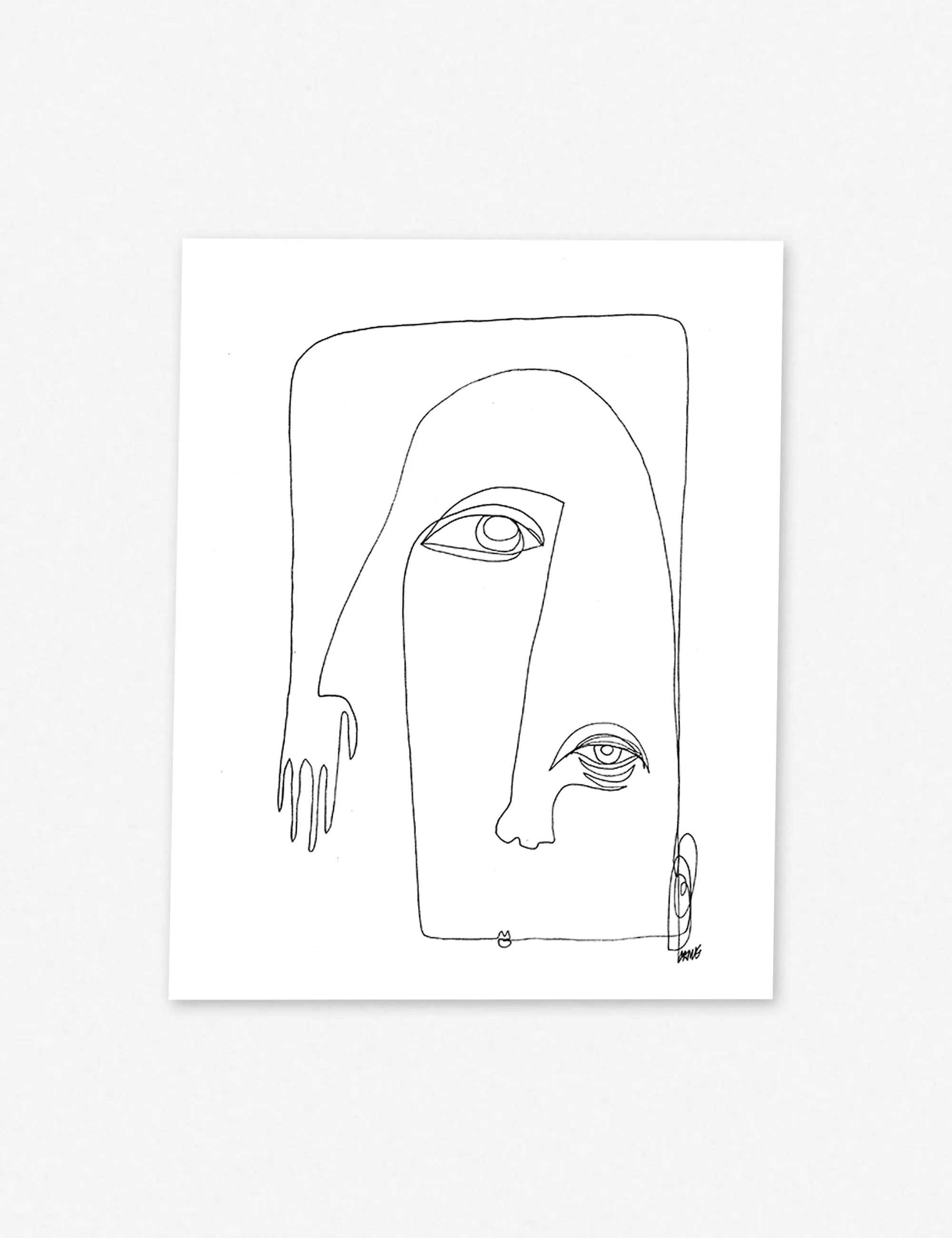 Picasso Print by Damienne Merlina Lulu and Georgia
