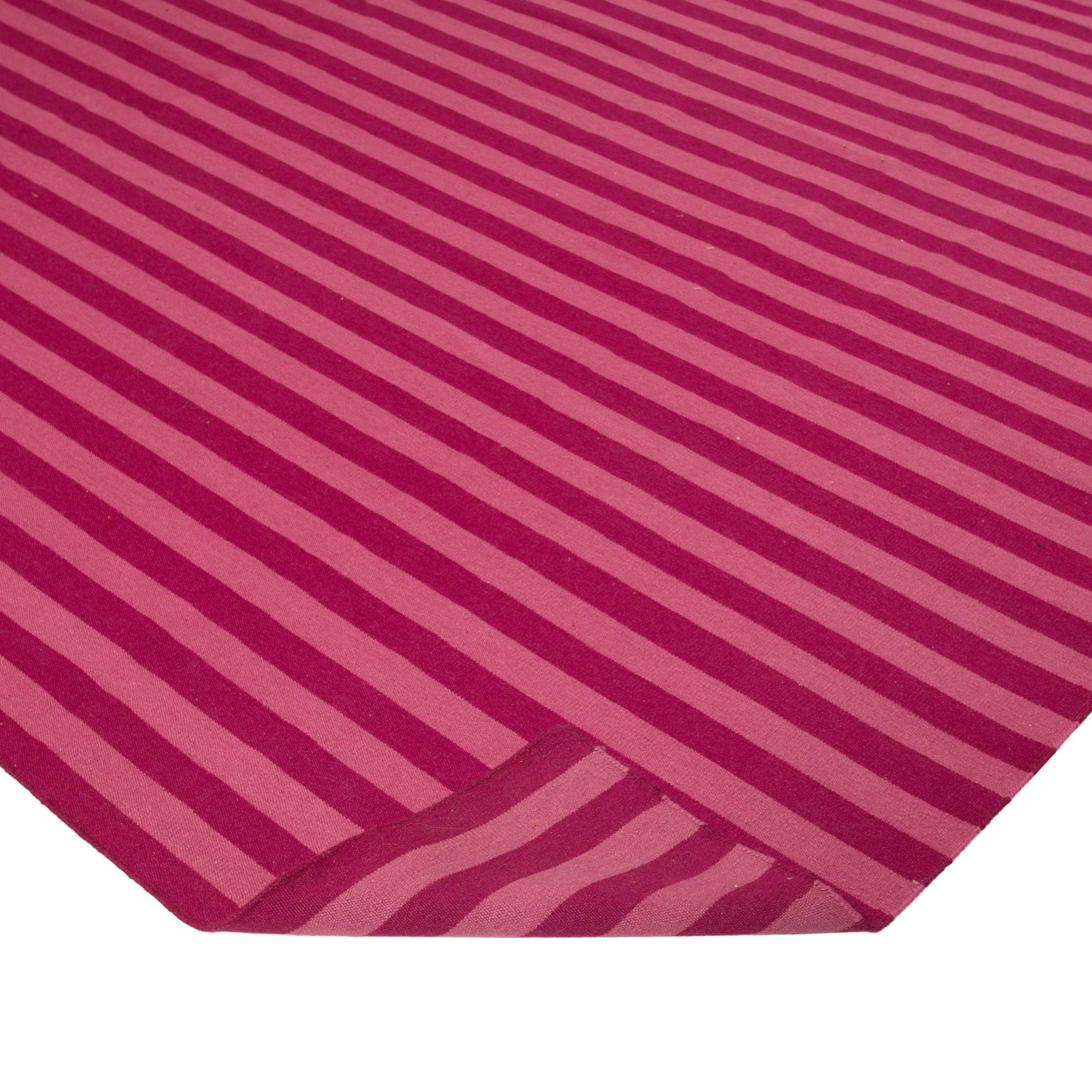Pink Flatweave Wool Rug - 8'6" x 11'6"