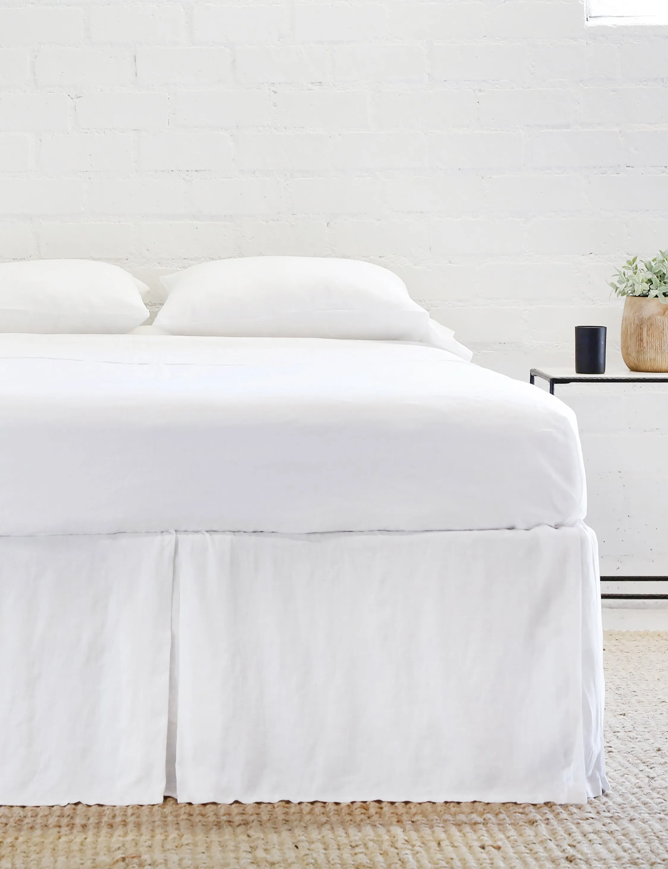 Pleated Linen Bed Skirt by Pom Pom at Home Lulu and Georgia