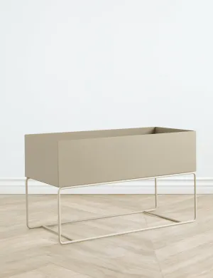 Ravine Planter Pot, Taupe - Large by Ferm Living Lulu and Georgia