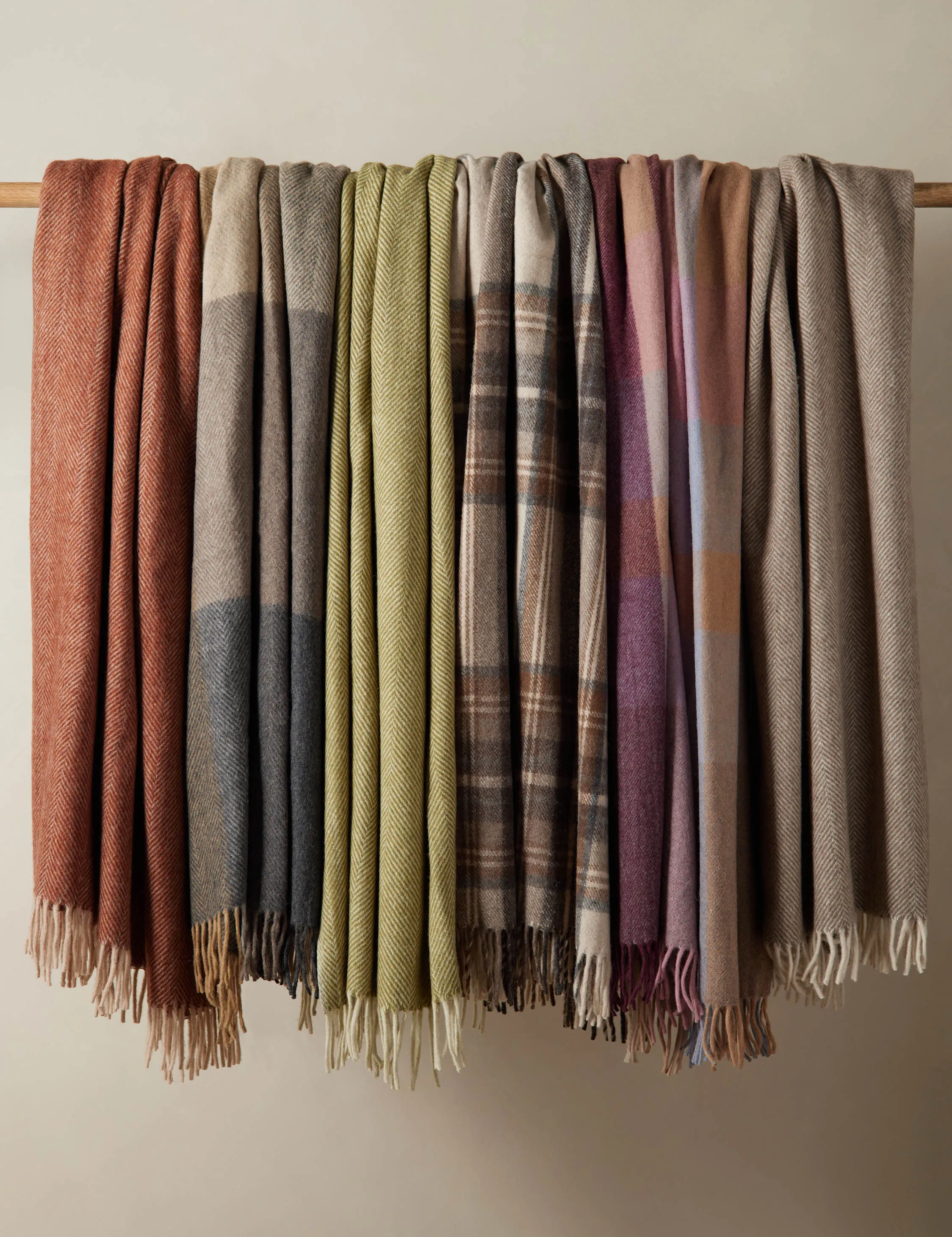 Recycled Wool Throw by Tartan Blanket Co Lulu and Georgia