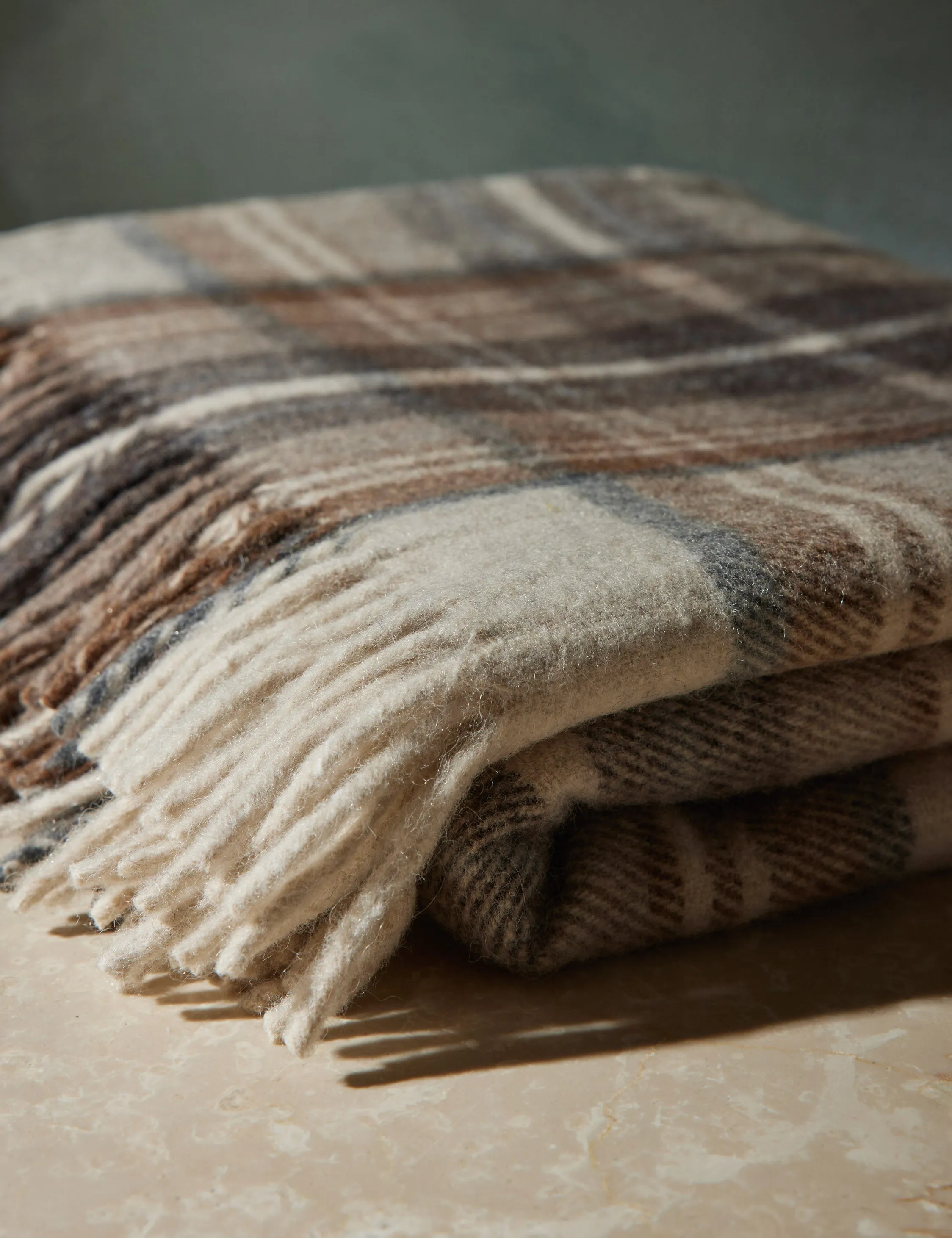 Recycled Wool Throw by Tartan Blanket Co Lulu and Georgia