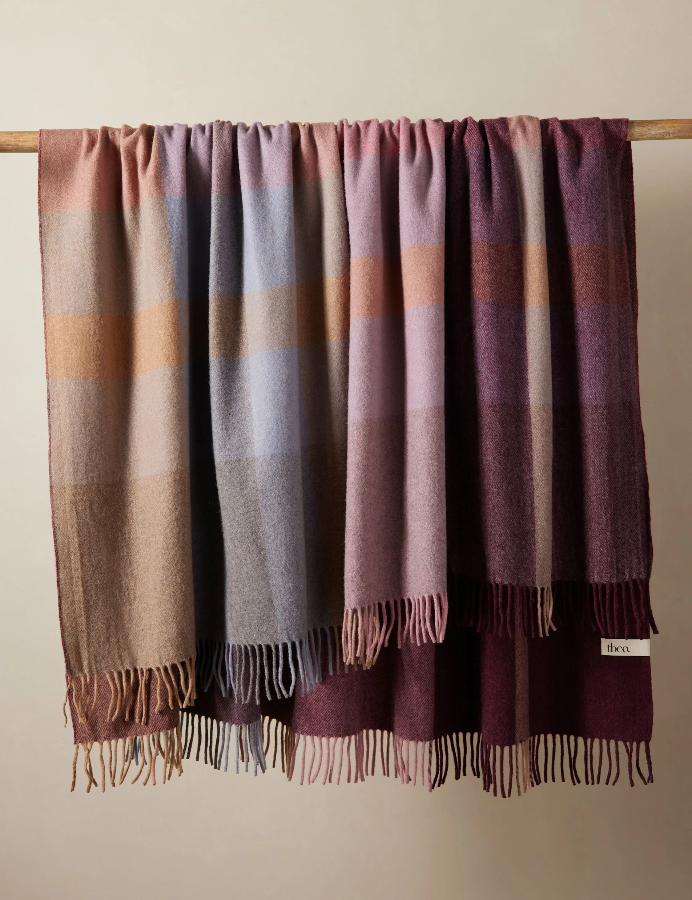 Recycled Wool Throw by Tartan Blanket Co Lulu and Georgia